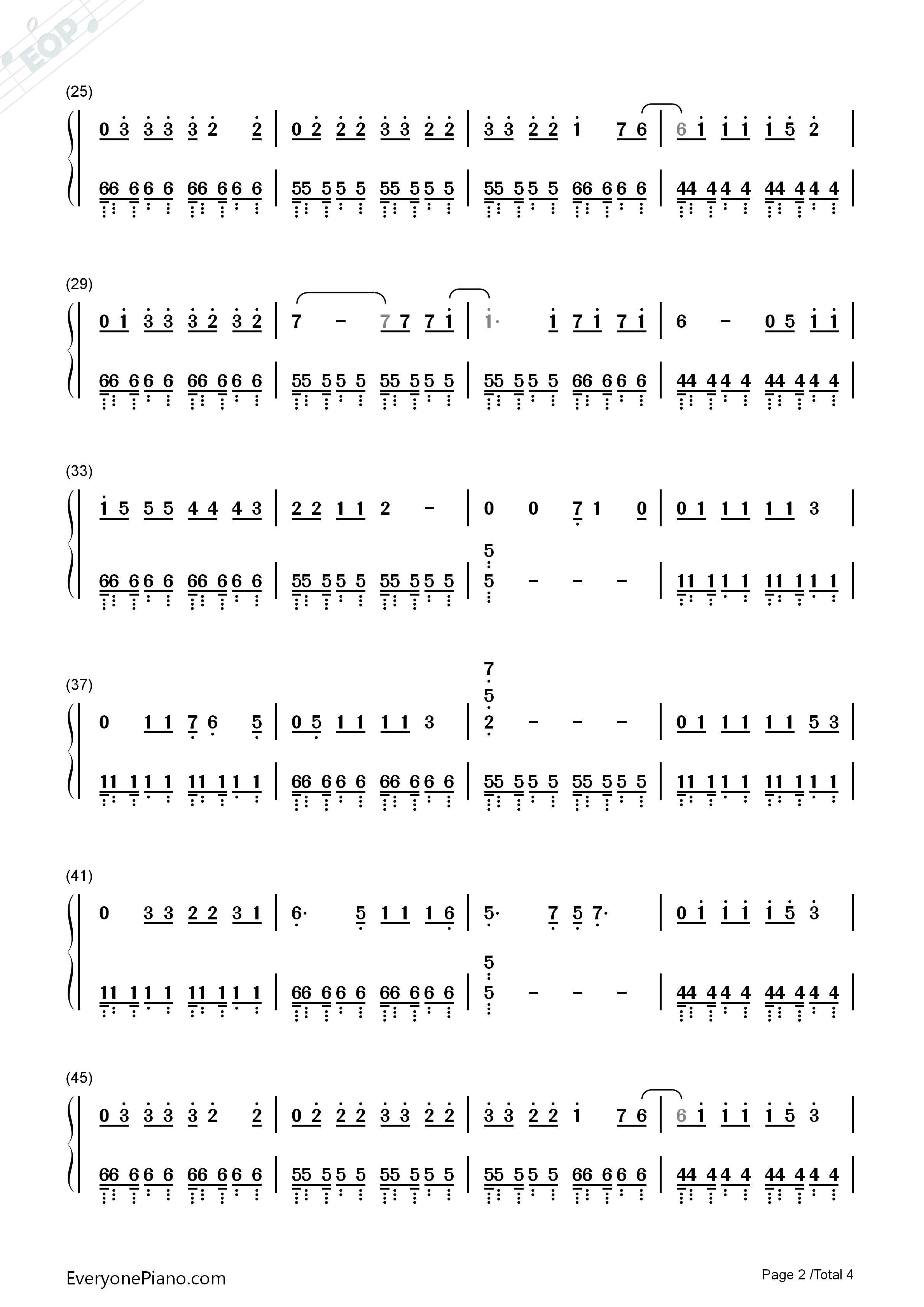 Team钢琴简谱_Lorde演唱