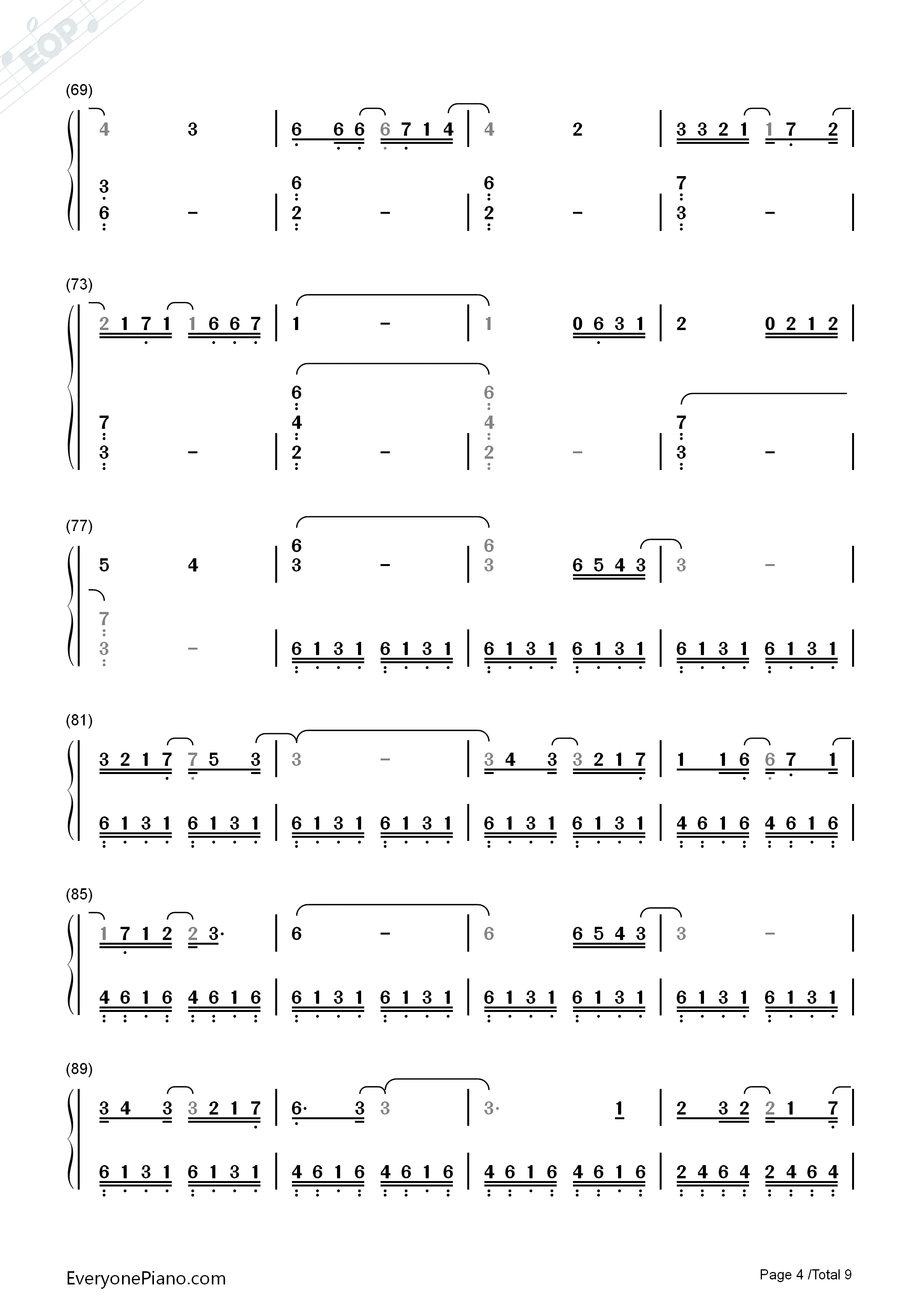 碧き願い钢琴简谱_佐坂めぐみ演唱