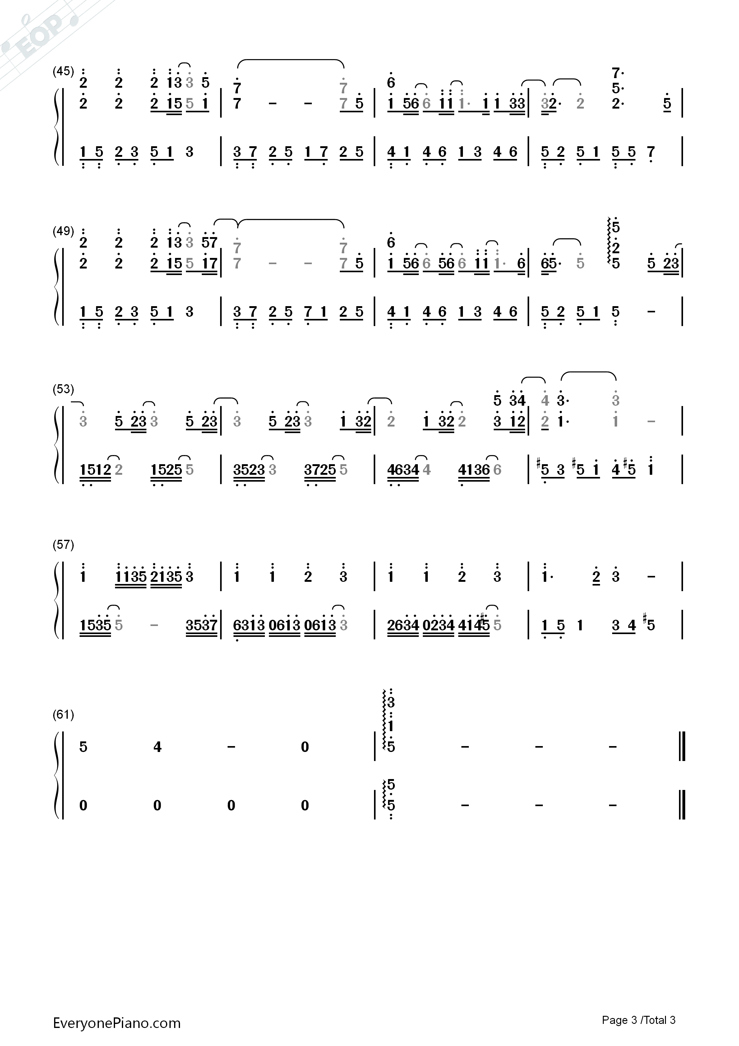 岁月钢琴简谱_王菲_那英演唱