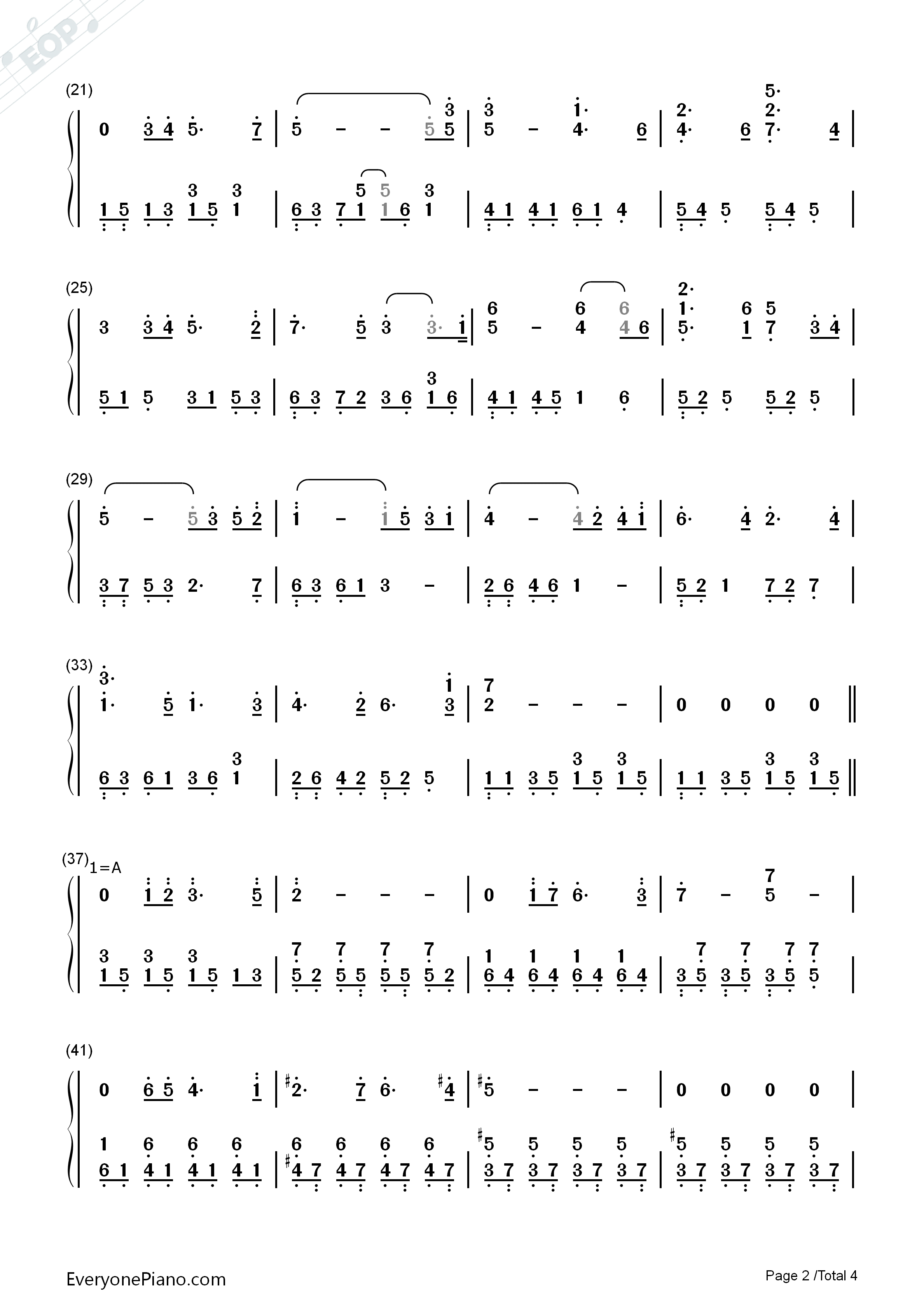 The_Enchanted_Garden钢琴简谱_Kevin_Kern演唱