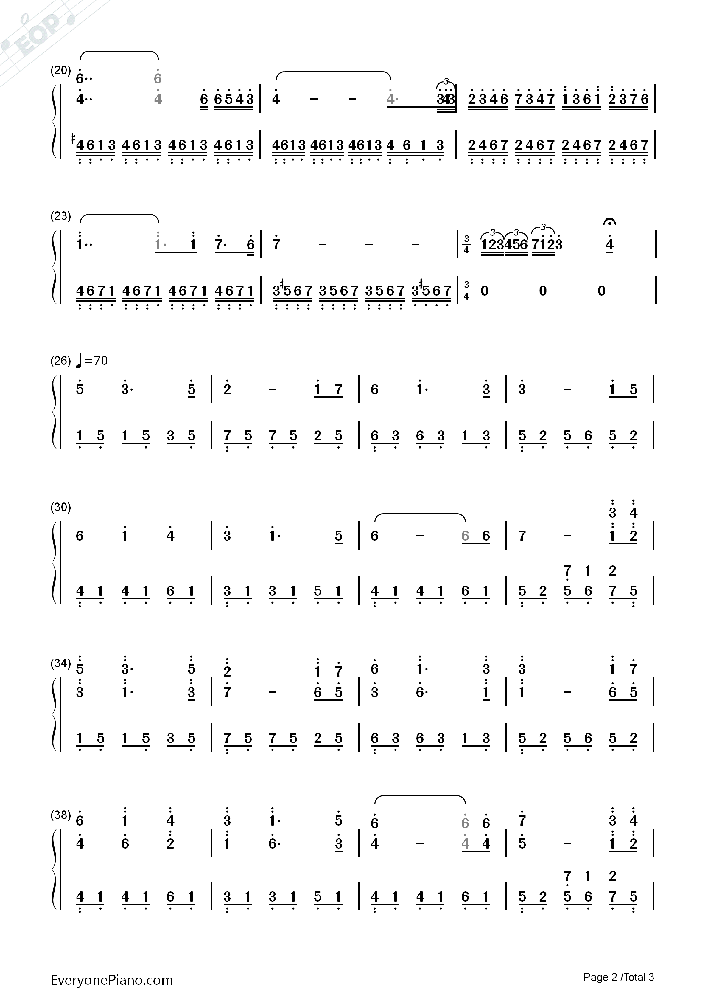 公主小妹背景音乐钢琴简谱_张韶涵演唱