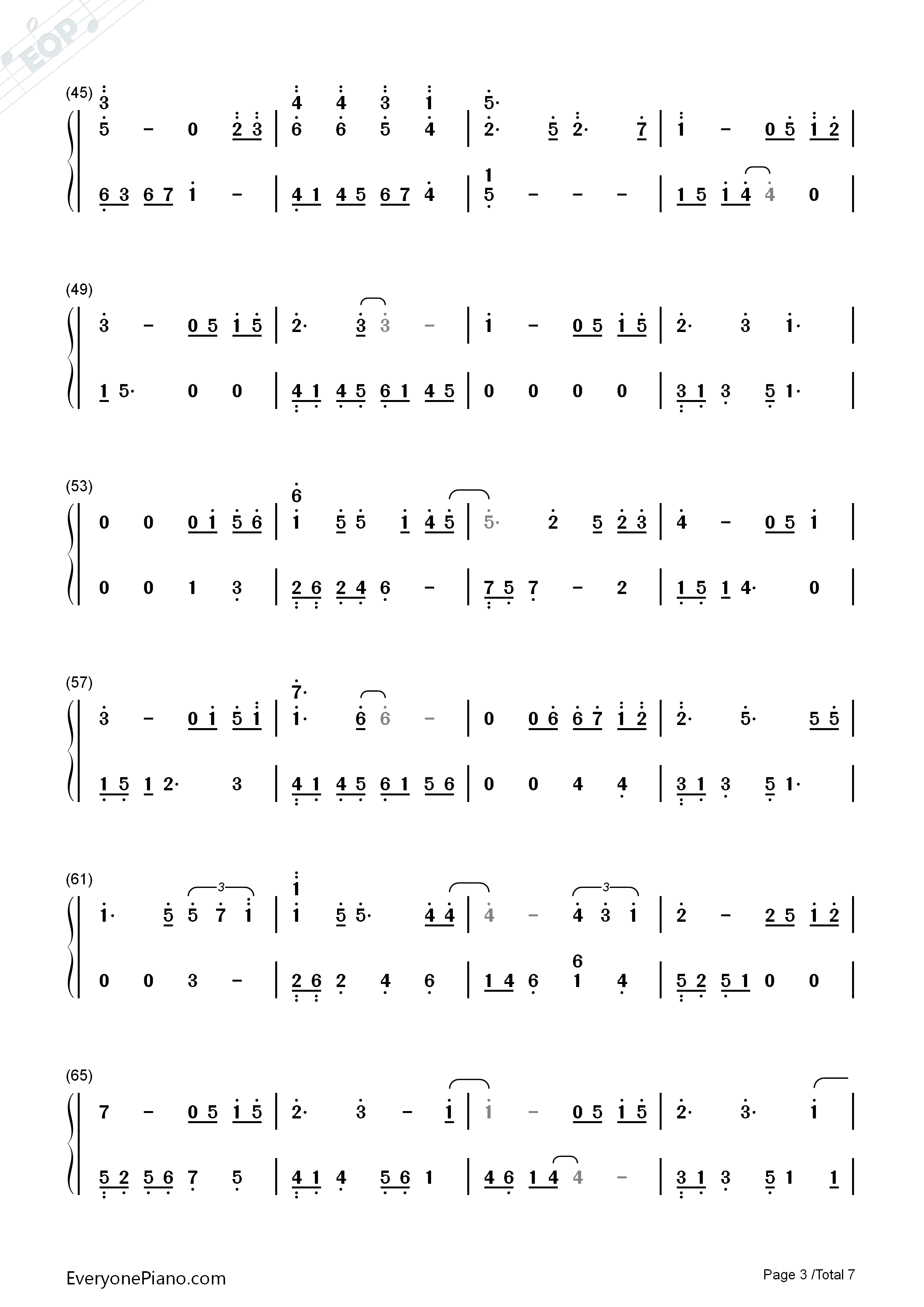 I_Will_Stand_By_You钢琴简谱_Sunny_Choi演唱