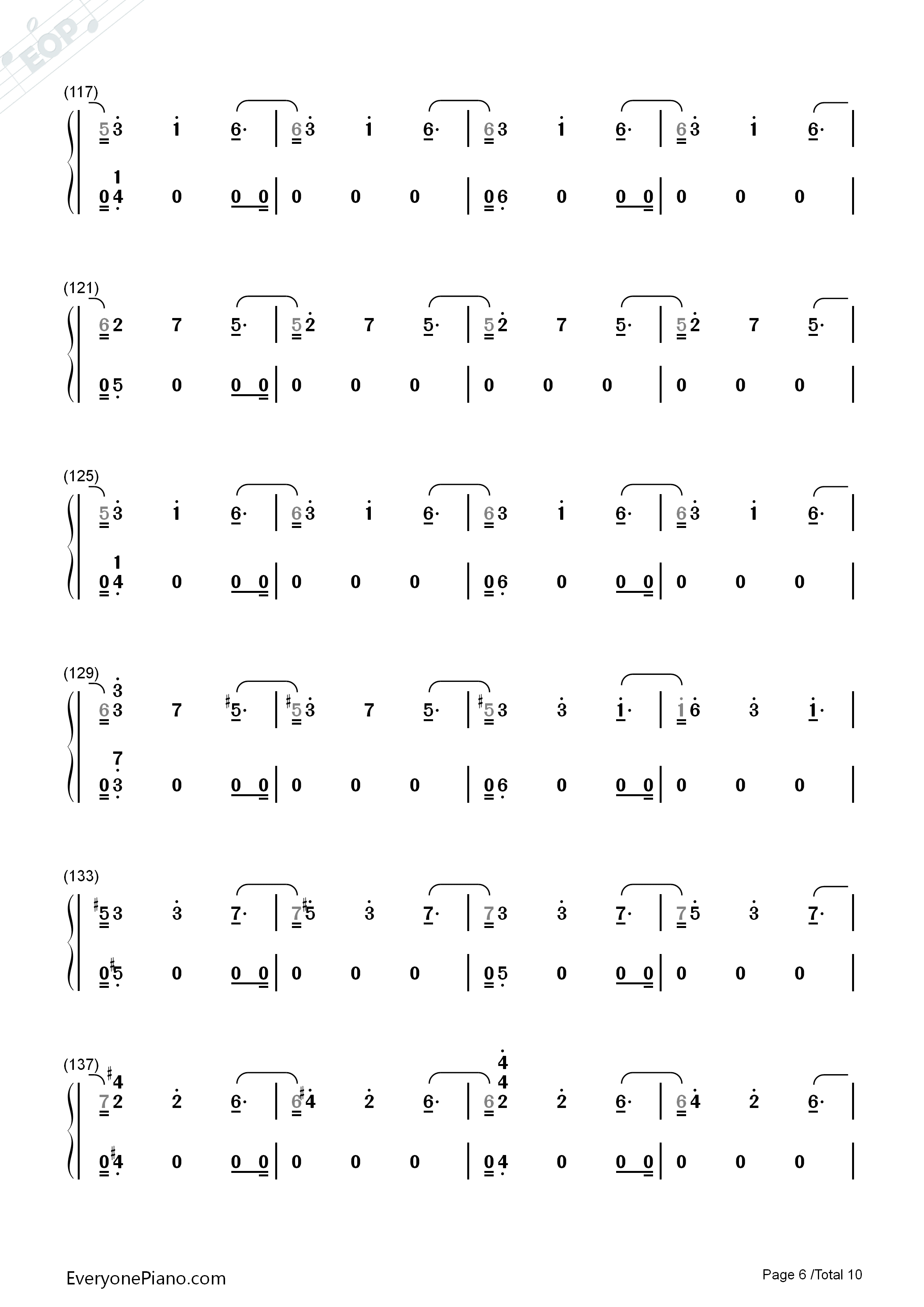 Heaven钢琴简谱_Julia_Michaels演唱