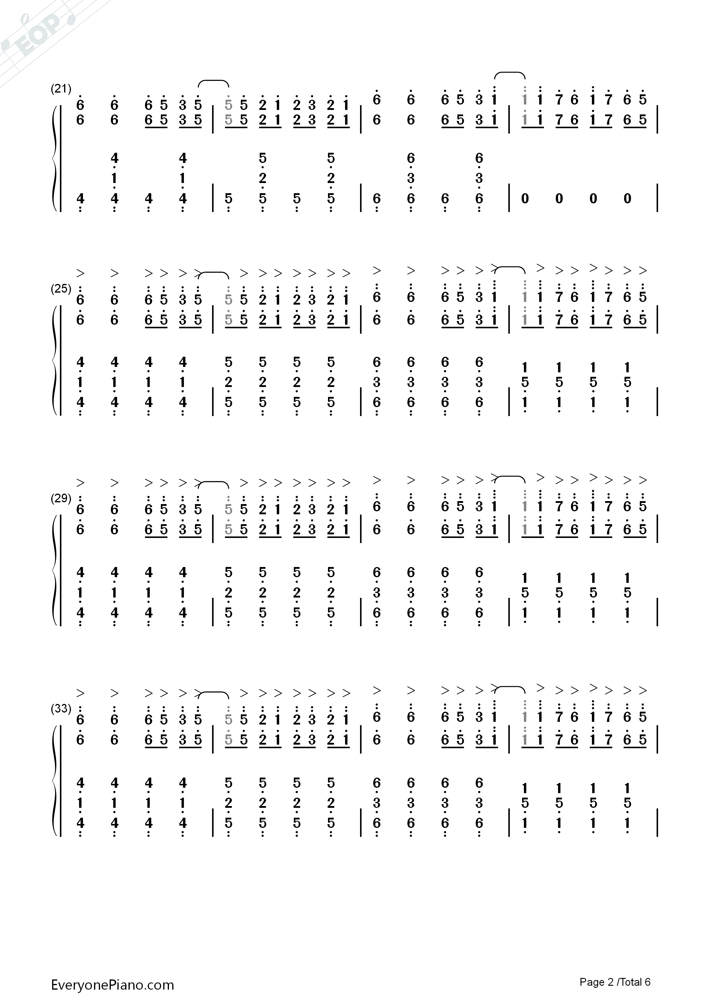 Horizon钢琴简谱_Janji演唱