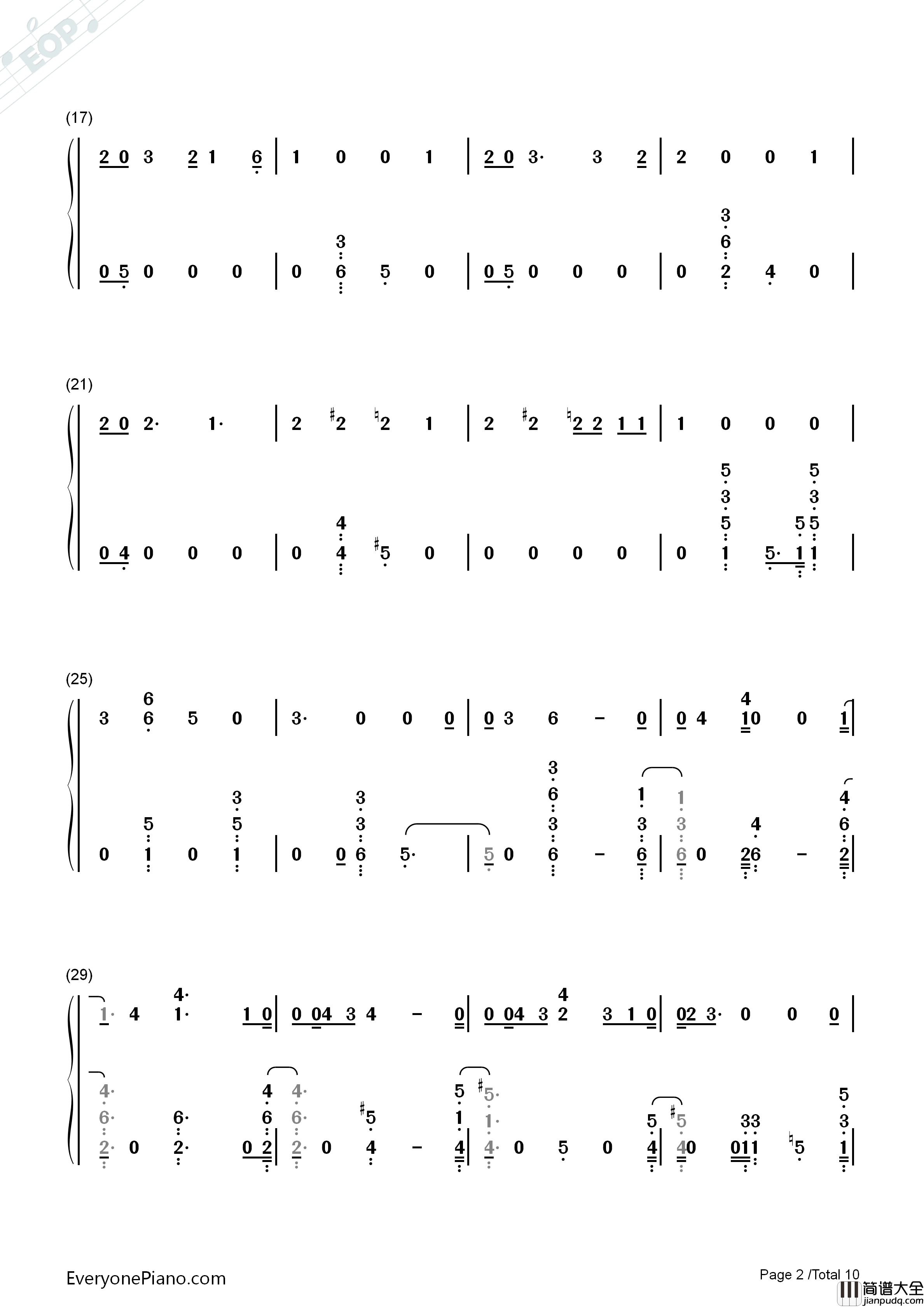 Universe钢琴简谱_EXO演唱