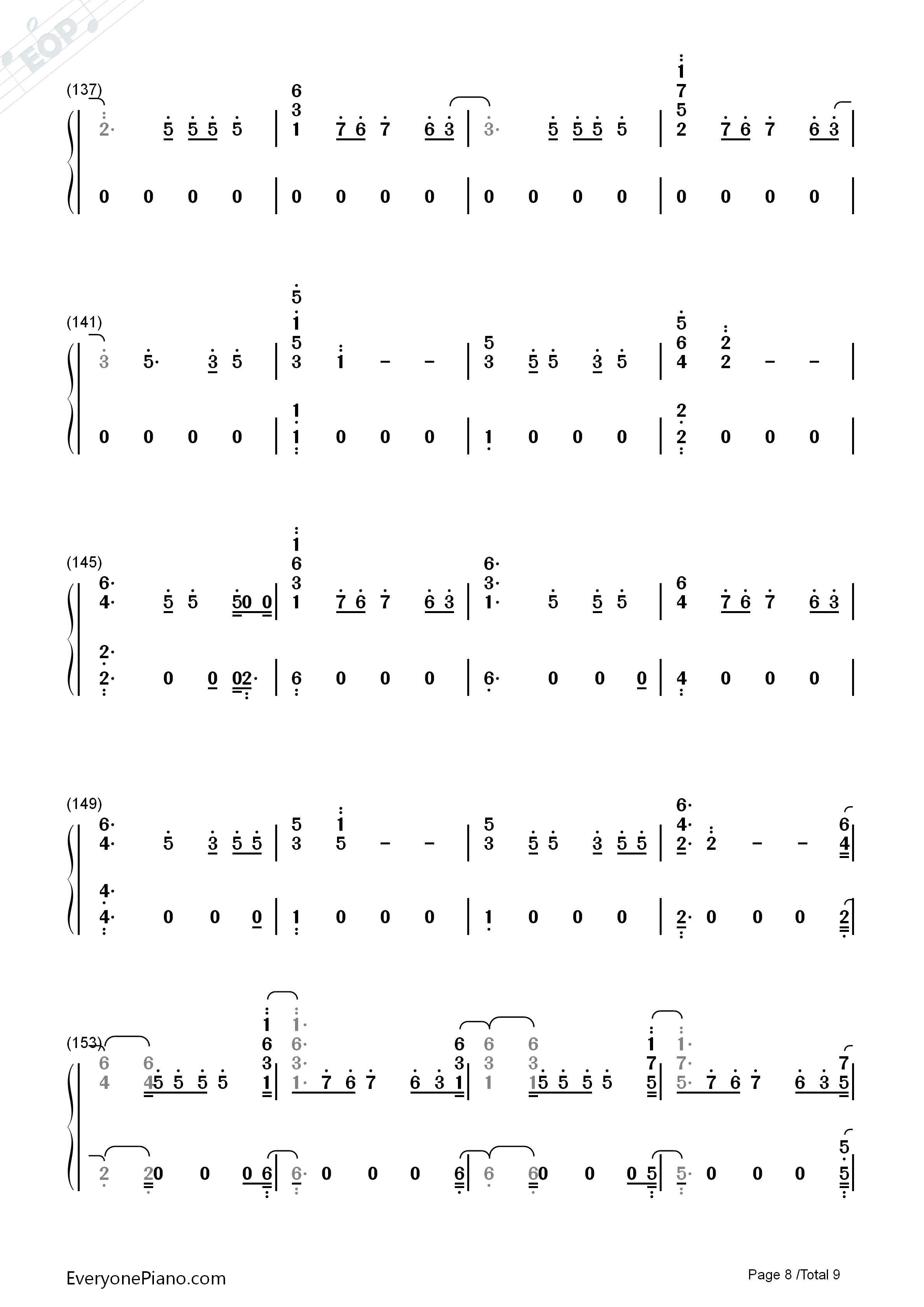 Capital_Letters钢琴简谱_Hailee_Steinfeld演唱