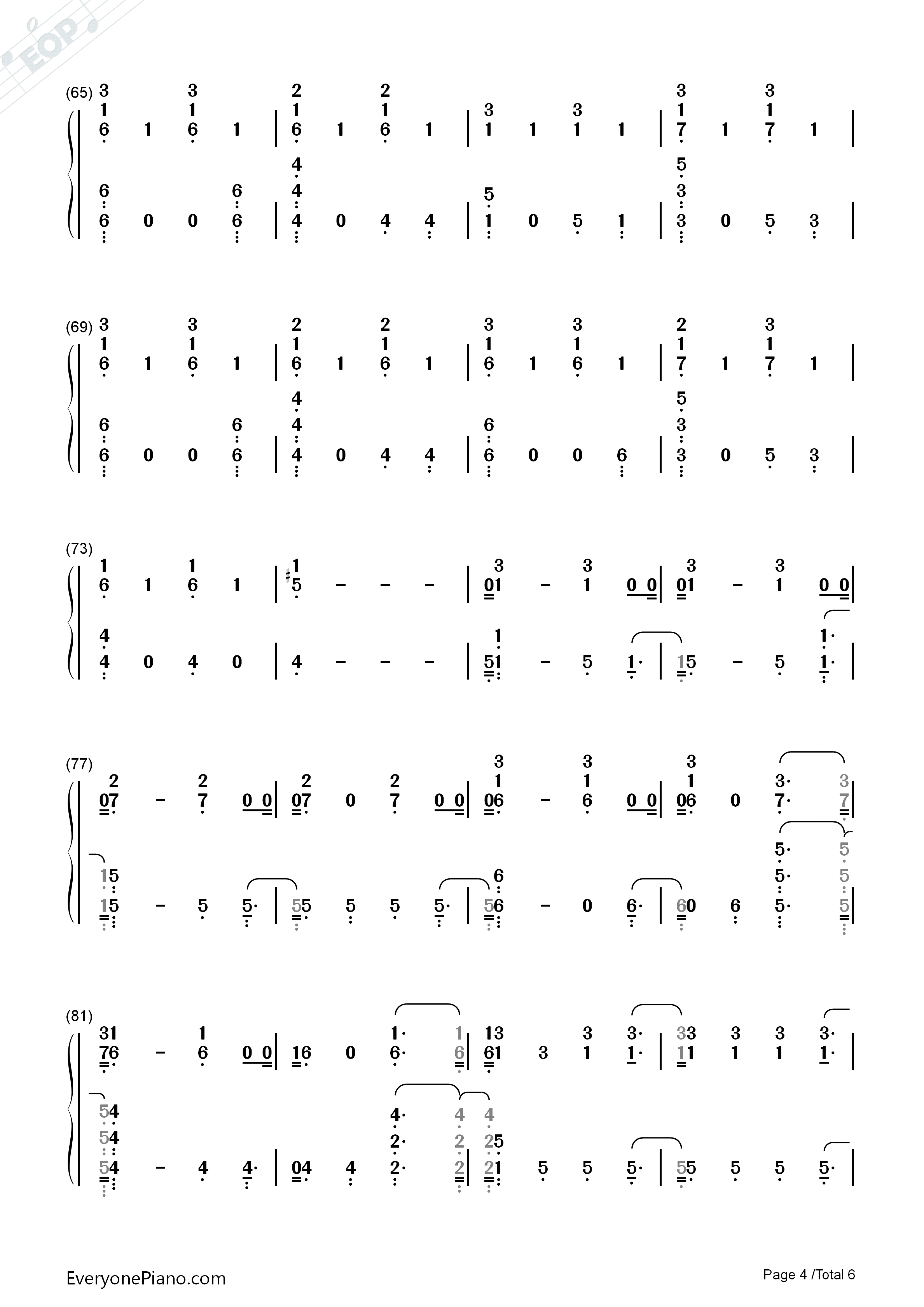 Wild_Hearts_Can't_Be_Broken钢琴简谱_Pink演唱