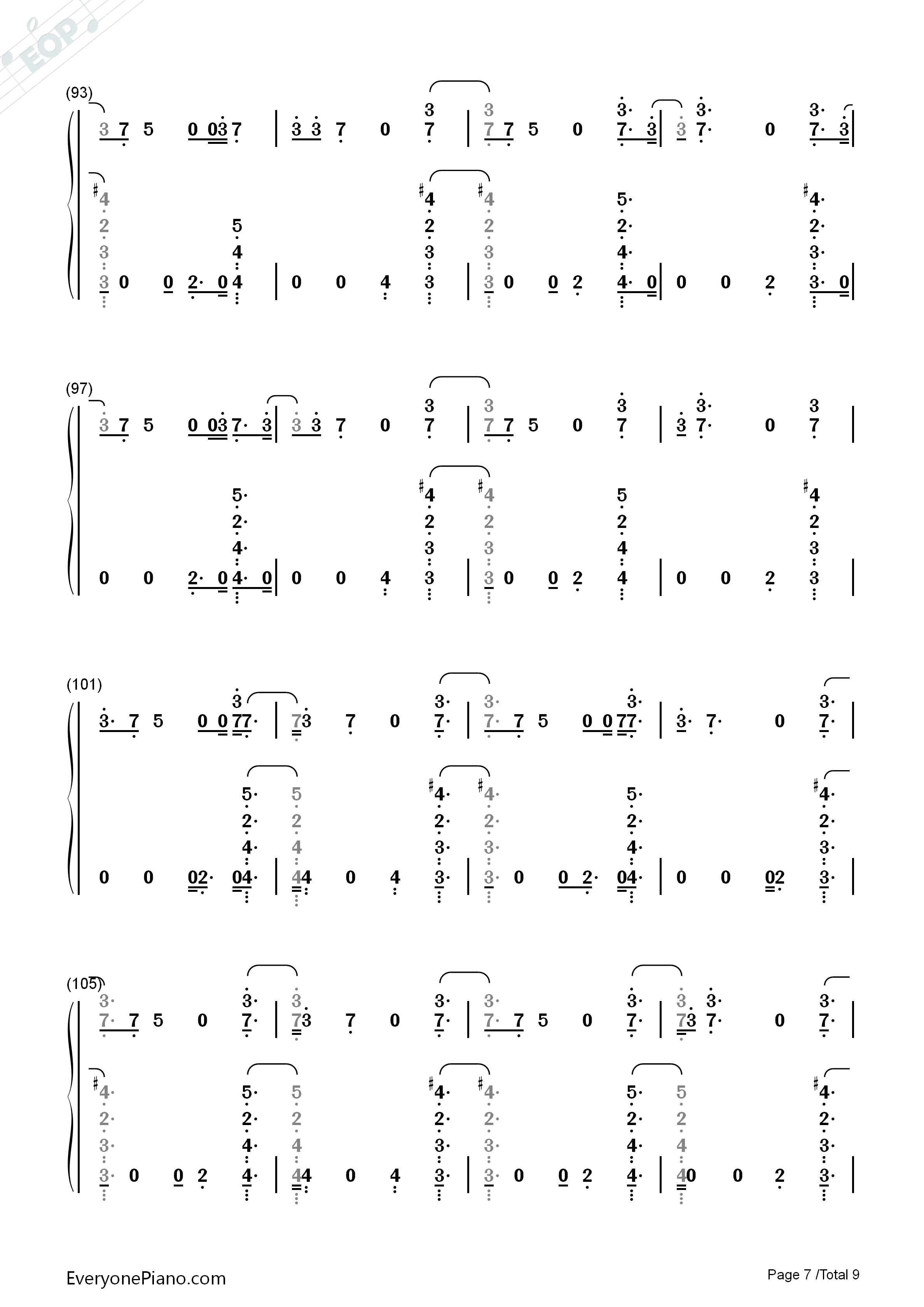 Already_Won钢琴简谱_Kehlani演唱