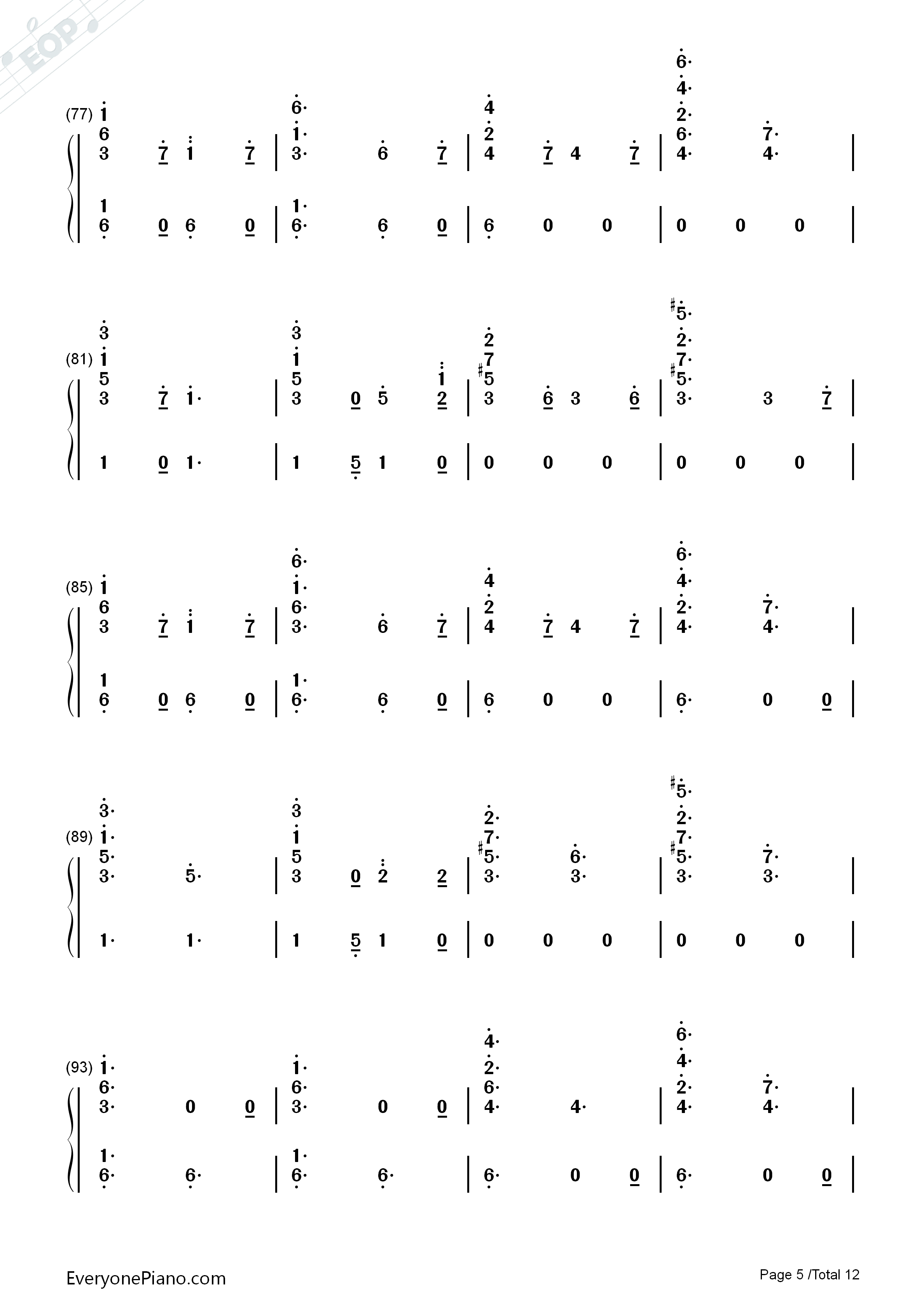 Candy_Cane_Lane钢琴简谱_Sia演唱