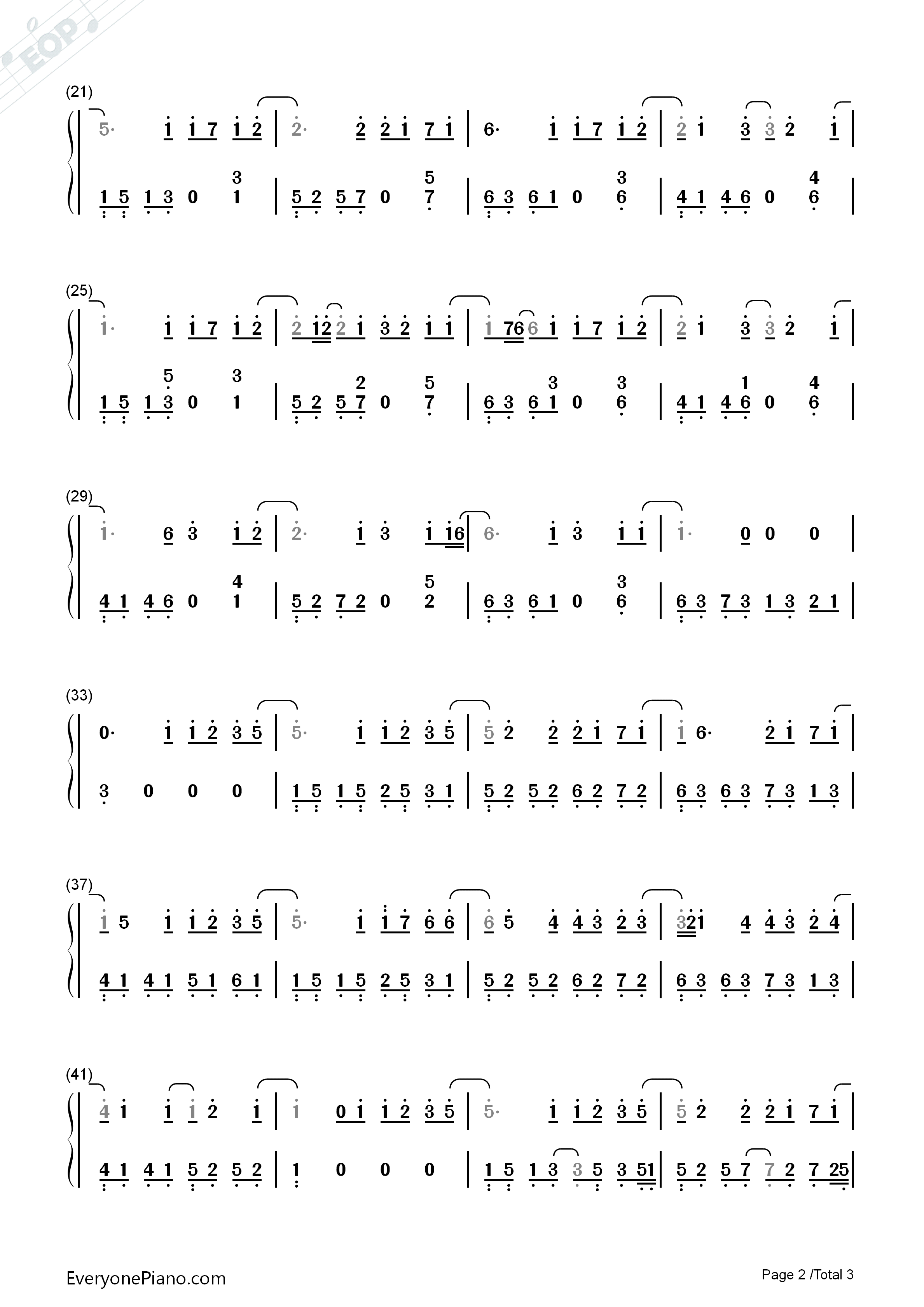 最美的期待钢琴简谱_周笔畅演唱