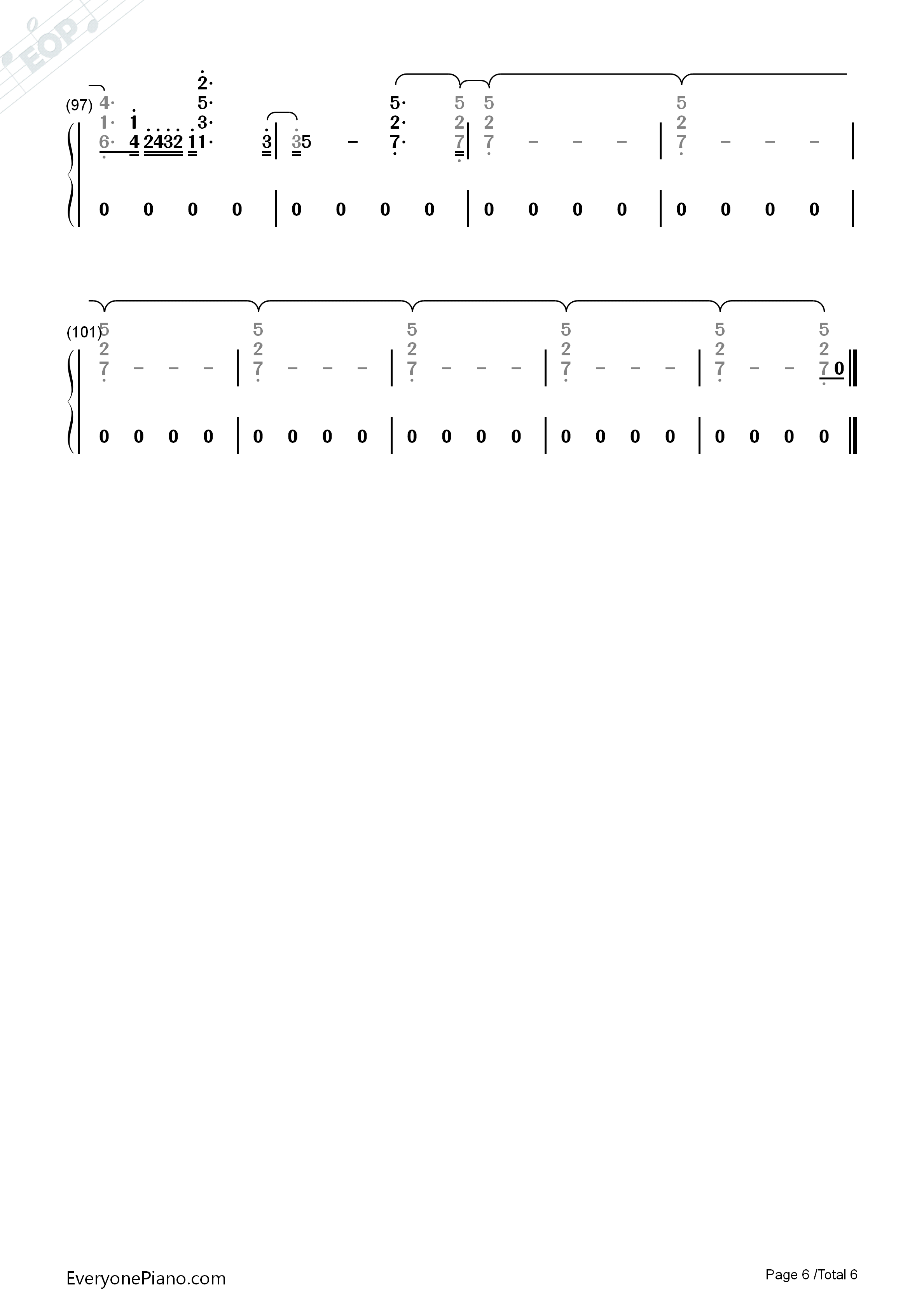 Amor_Amor_Amor钢琴简谱_Jennifer_Lopez演唱