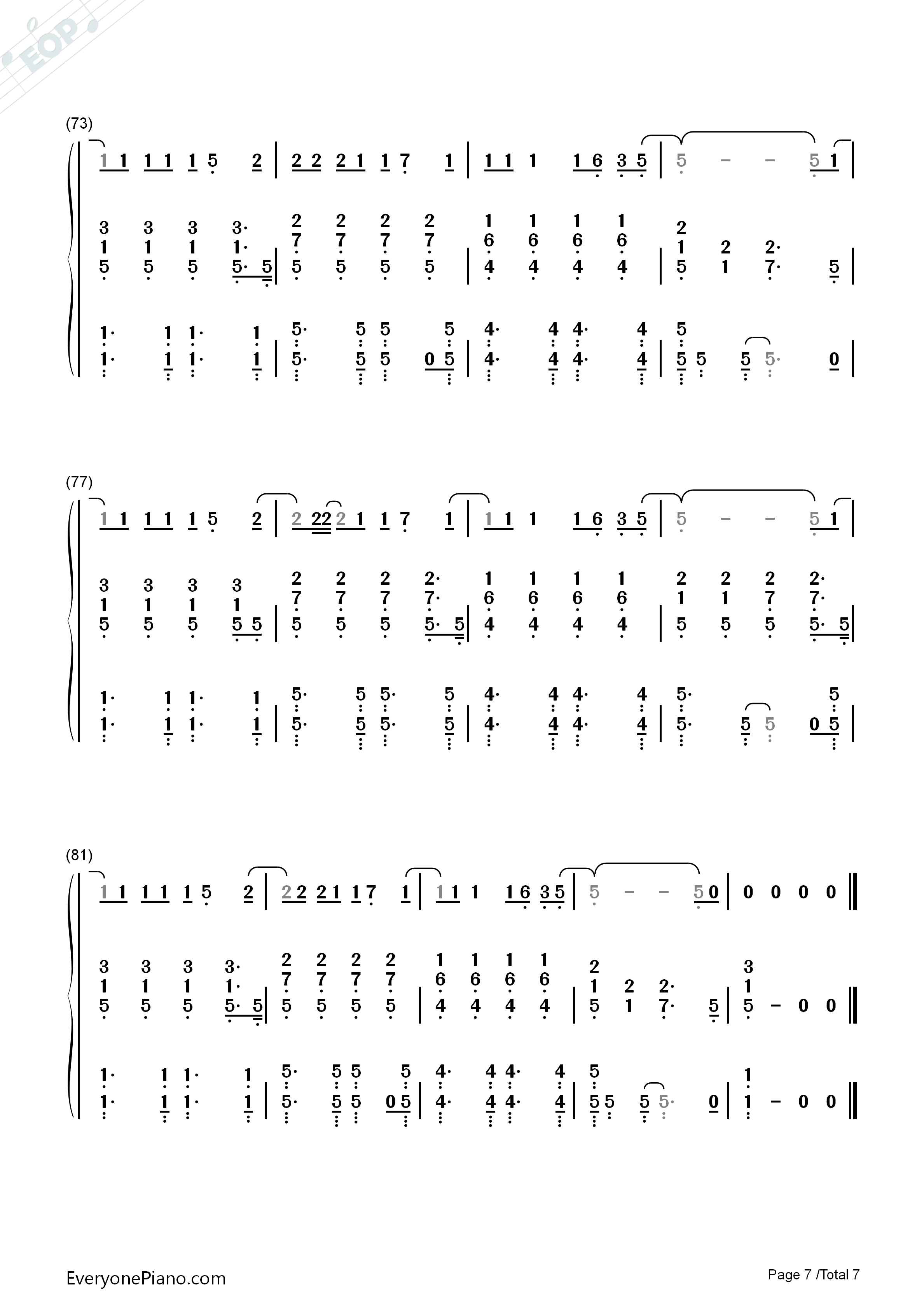 25_Minutes钢琴简谱_Michael_Learns_To_Rock演唱