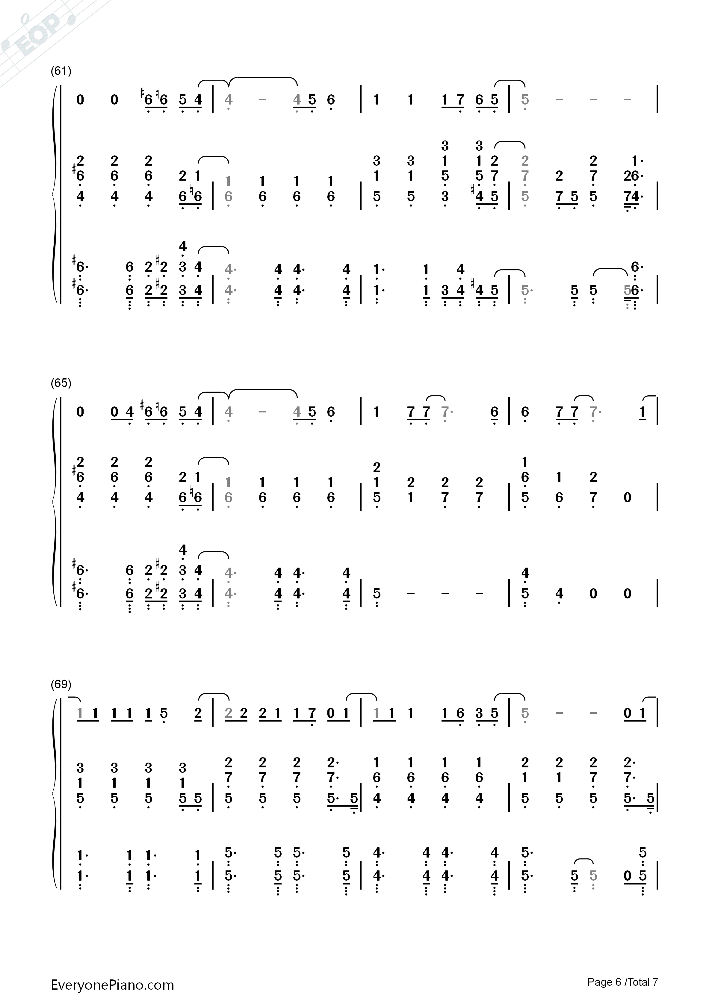 25_Minutes钢琴简谱_Michael_Learns_To_Rock演唱