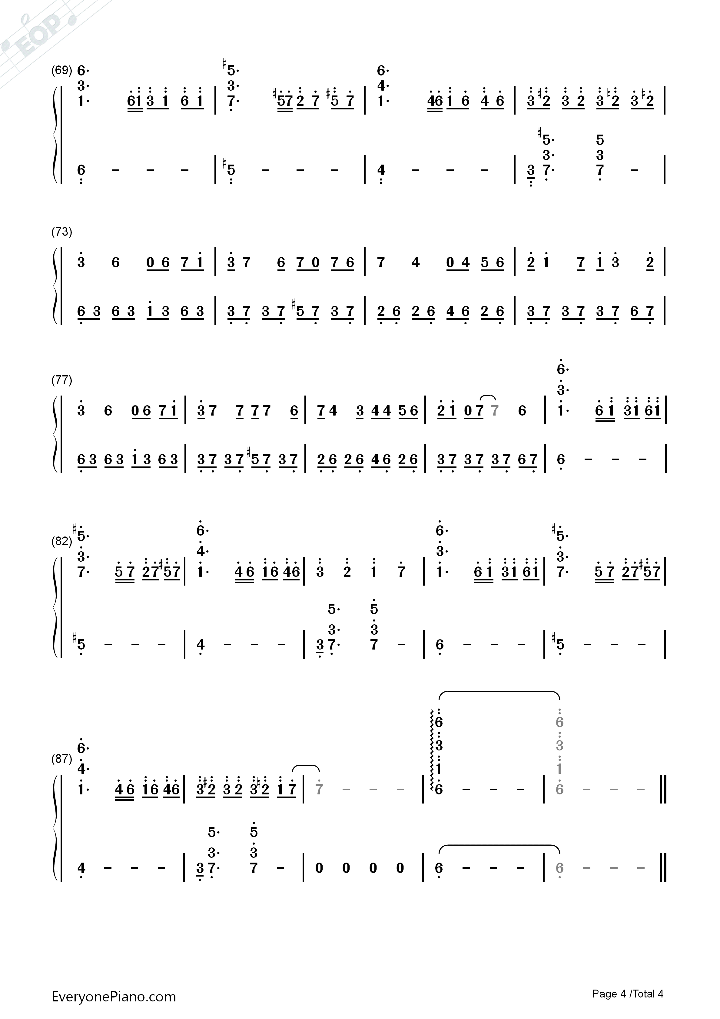 易燃易爆炸钢琴简谱_华晨宇演唱