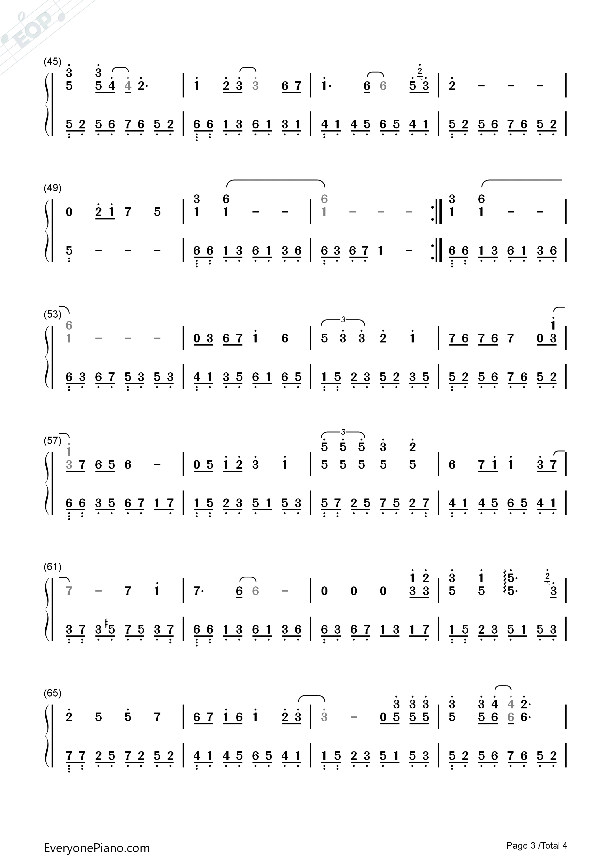 魔鬼中的天使钢琴简谱_田馥甄演唱