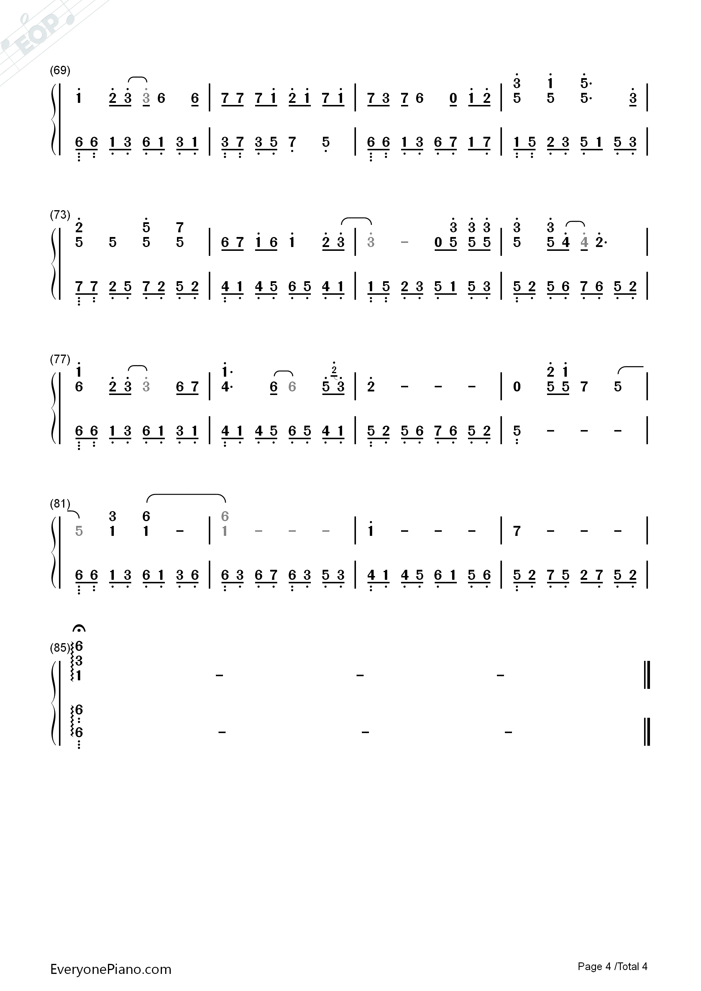 魔鬼中的天使钢琴简谱_田馥甄演唱