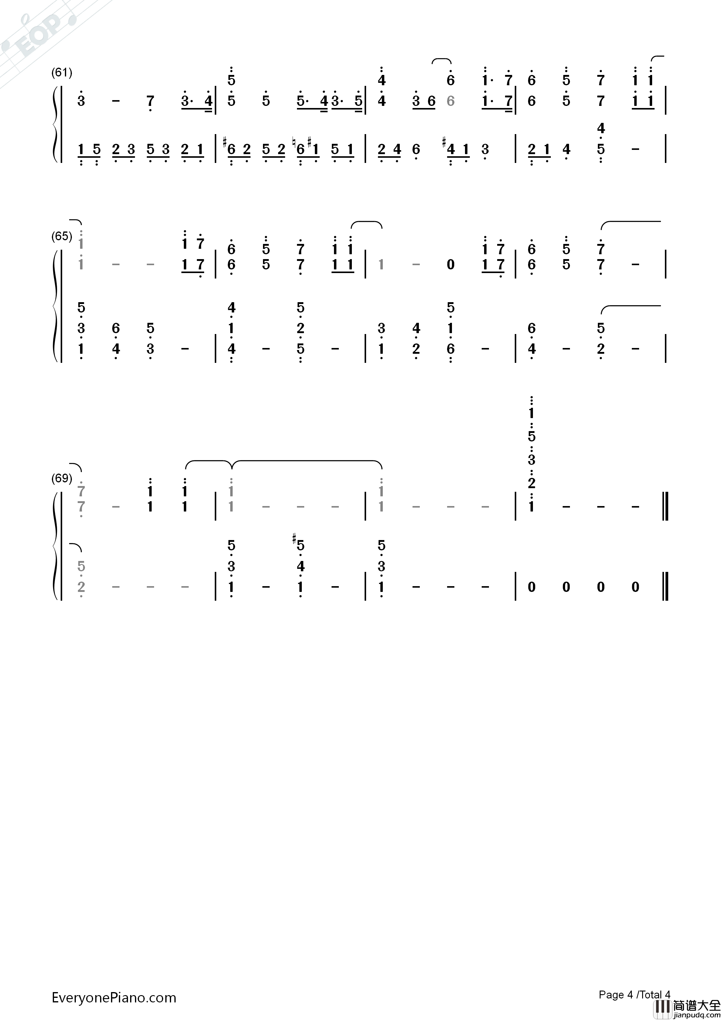 妈妈宝贝钢琴简谱_李冰冰演唱