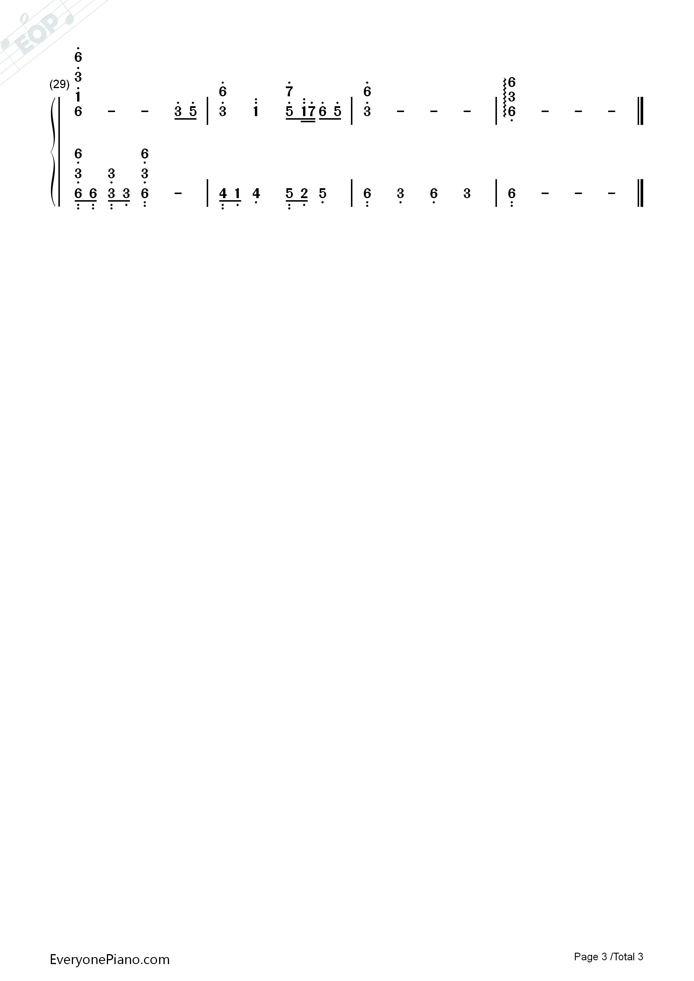 万里の长城钢琴简谱_太田美知彦演唱