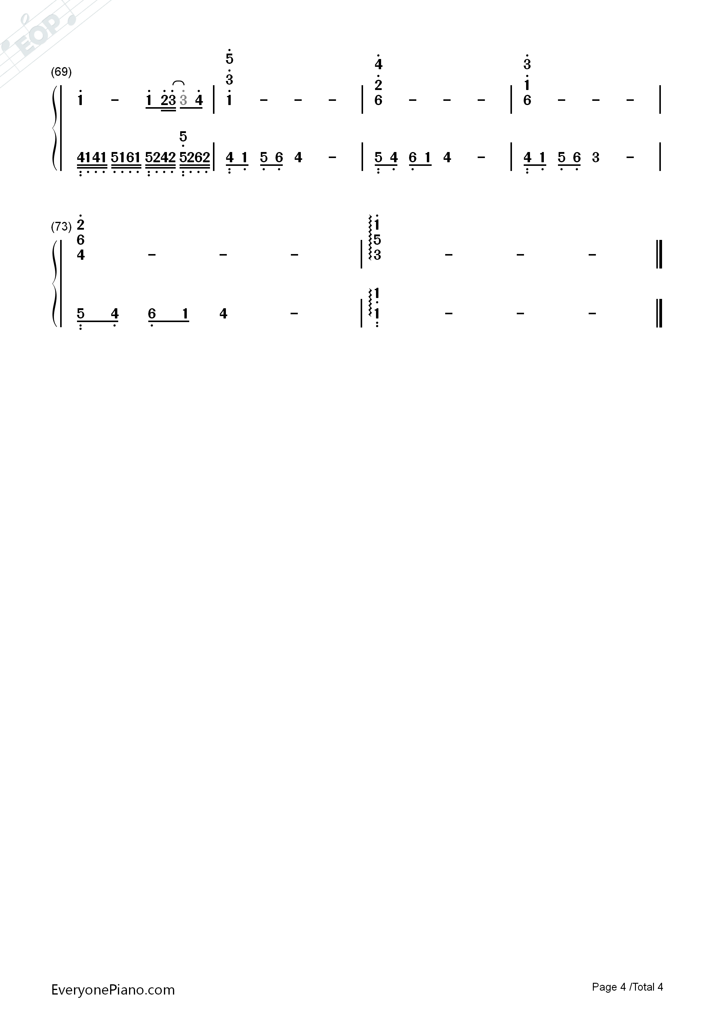 威尼斯的泪钢琴简谱_永邦演唱