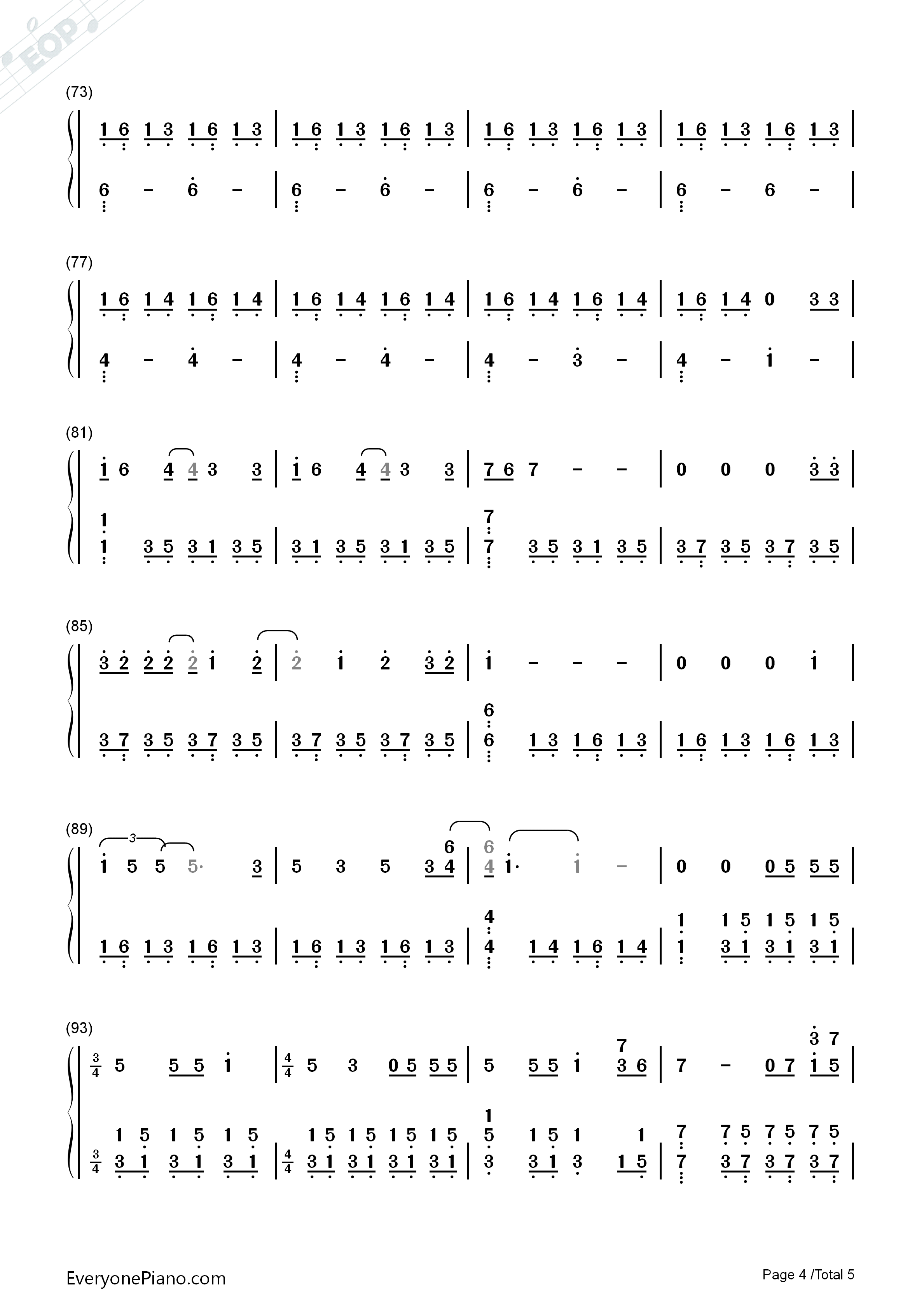 Runaway钢琴简谱_Kanye_West演唱