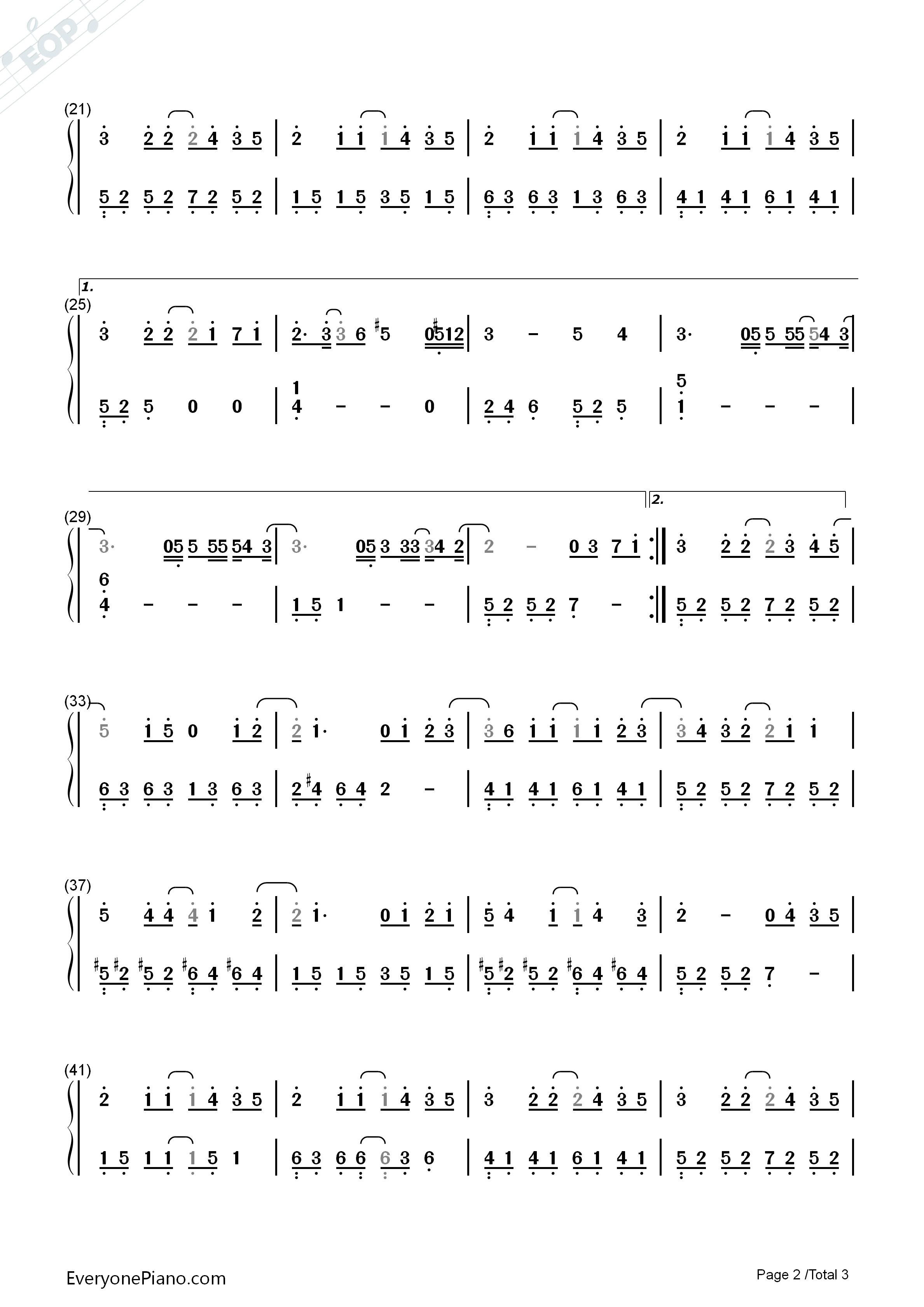 和你在一起钢琴简谱_汪苏泷演唱