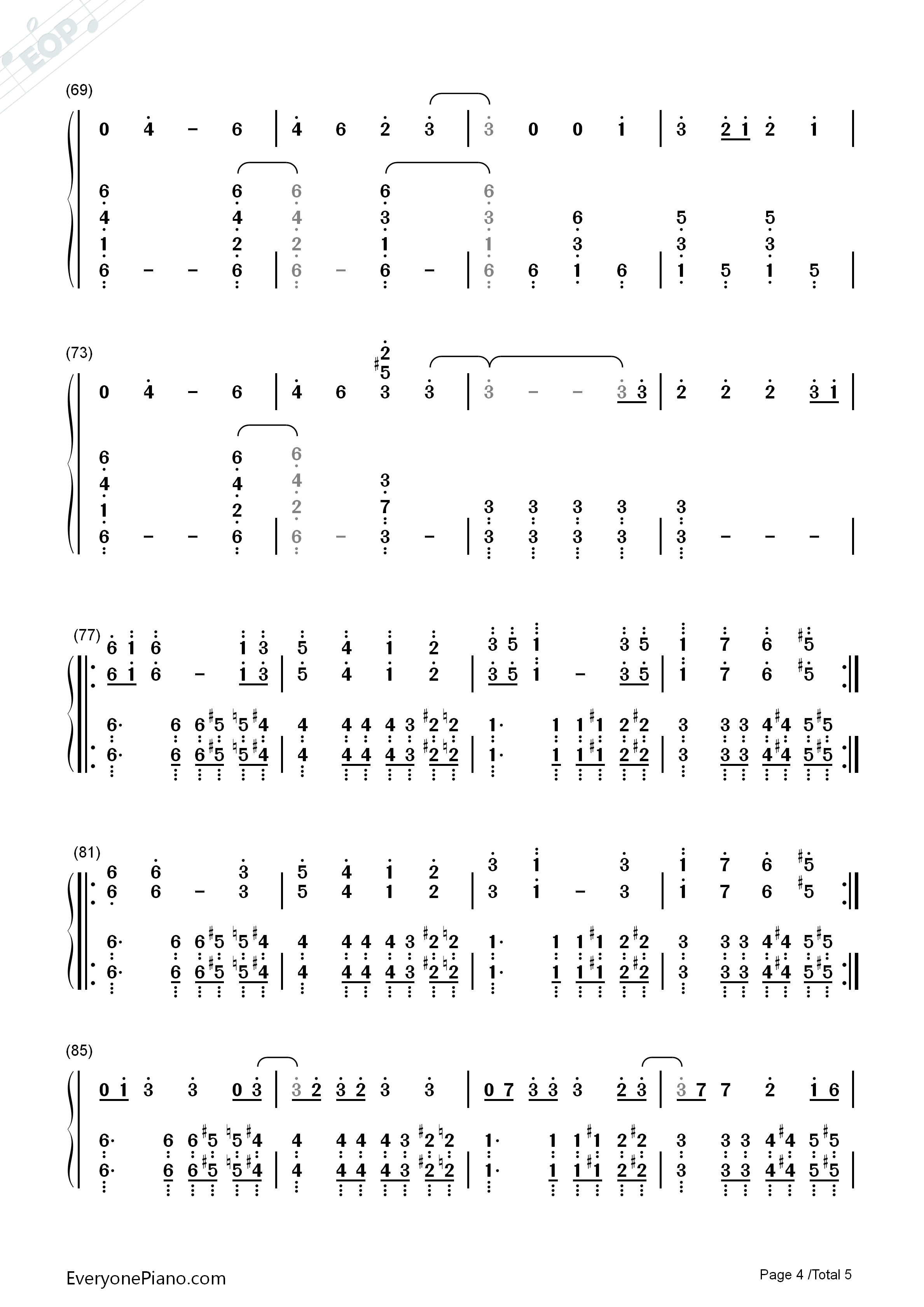 Thought_Contagion钢琴简谱_Muse演唱