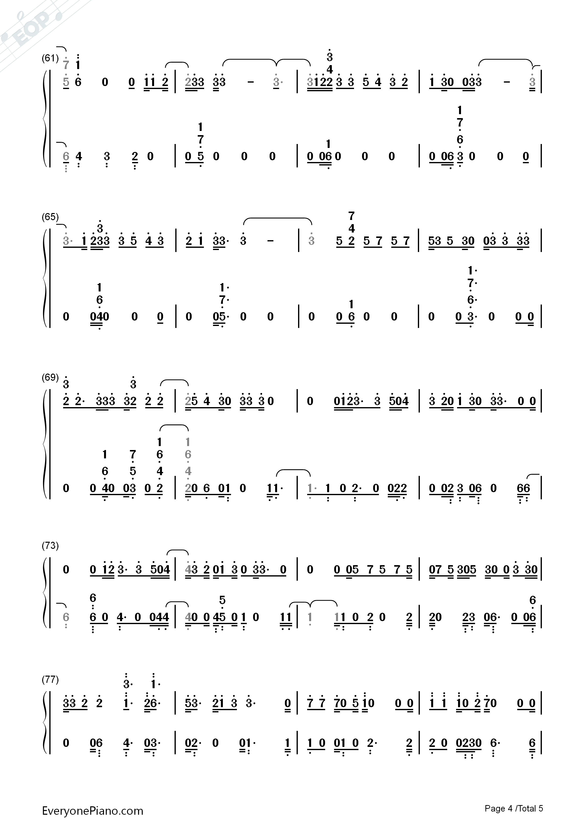 Lost_In_Japan钢琴简谱_Shawn_Mendes演唱