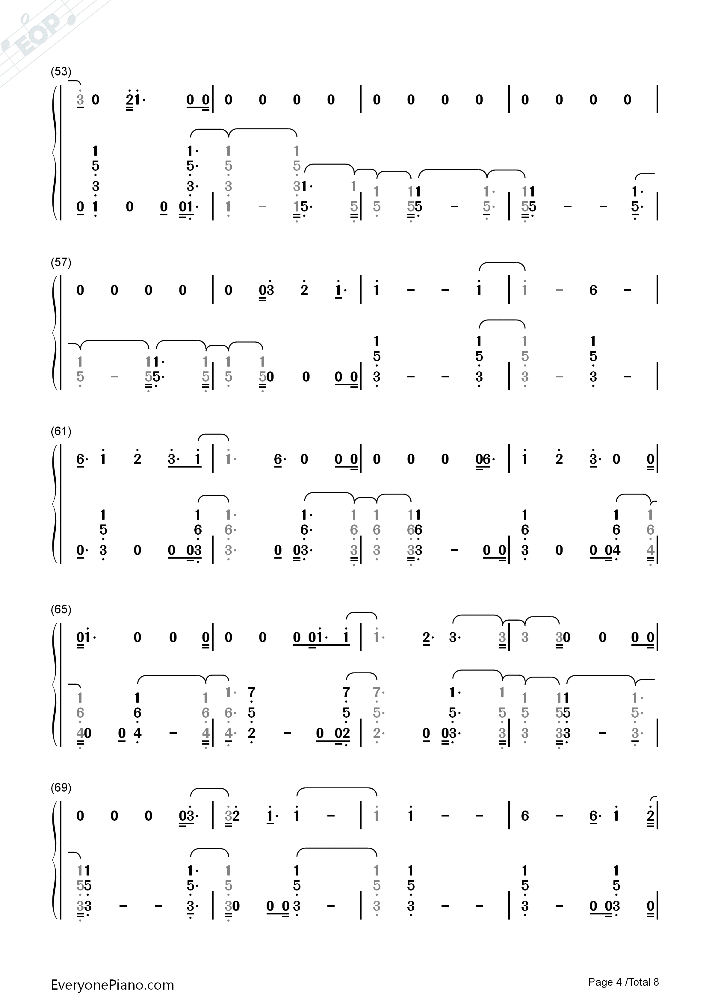 You_Are_The_Reason钢琴简谱_Calum_Scott演唱