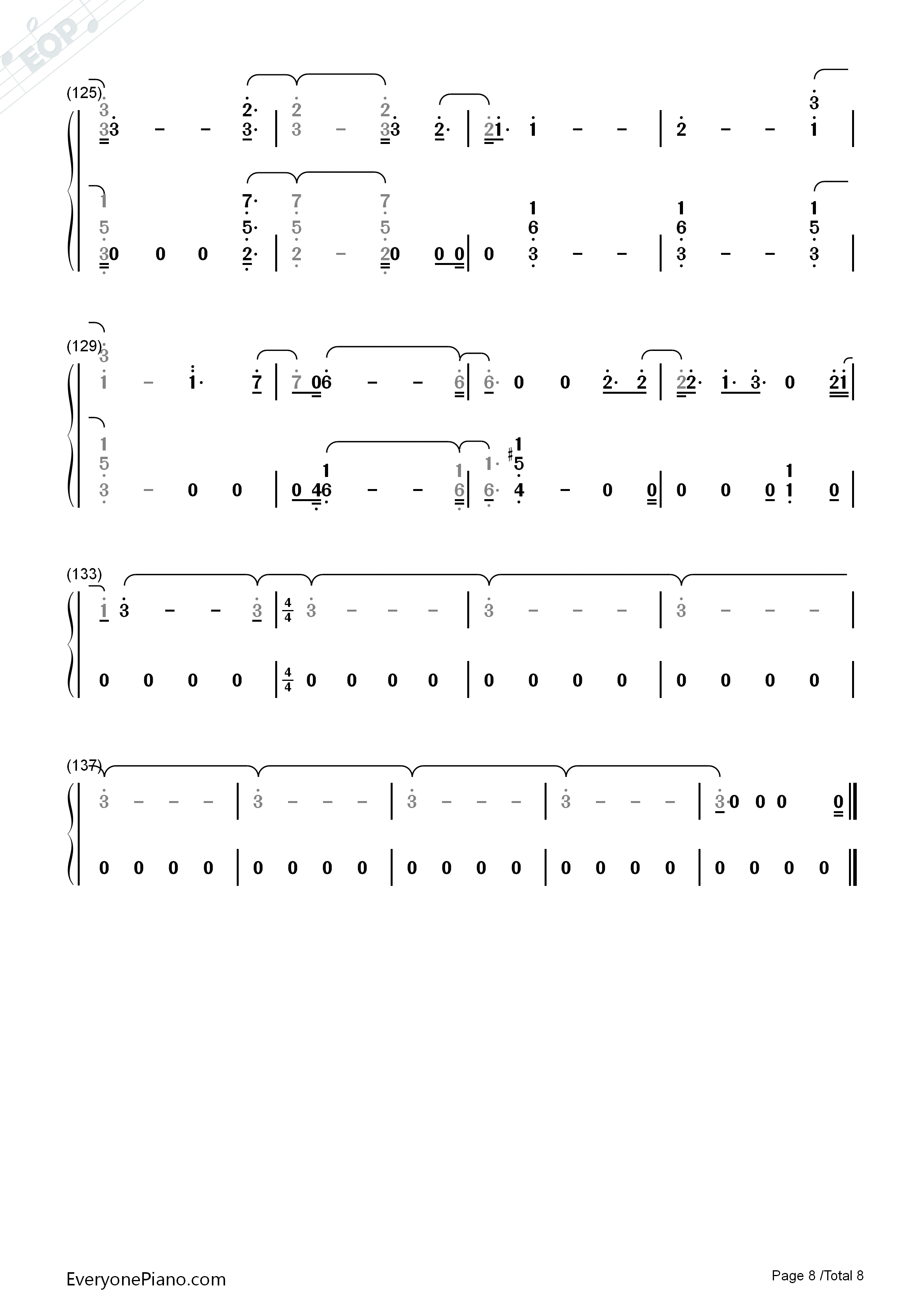 You_Are_The_Reason钢琴简谱_Calum_Scott演唱