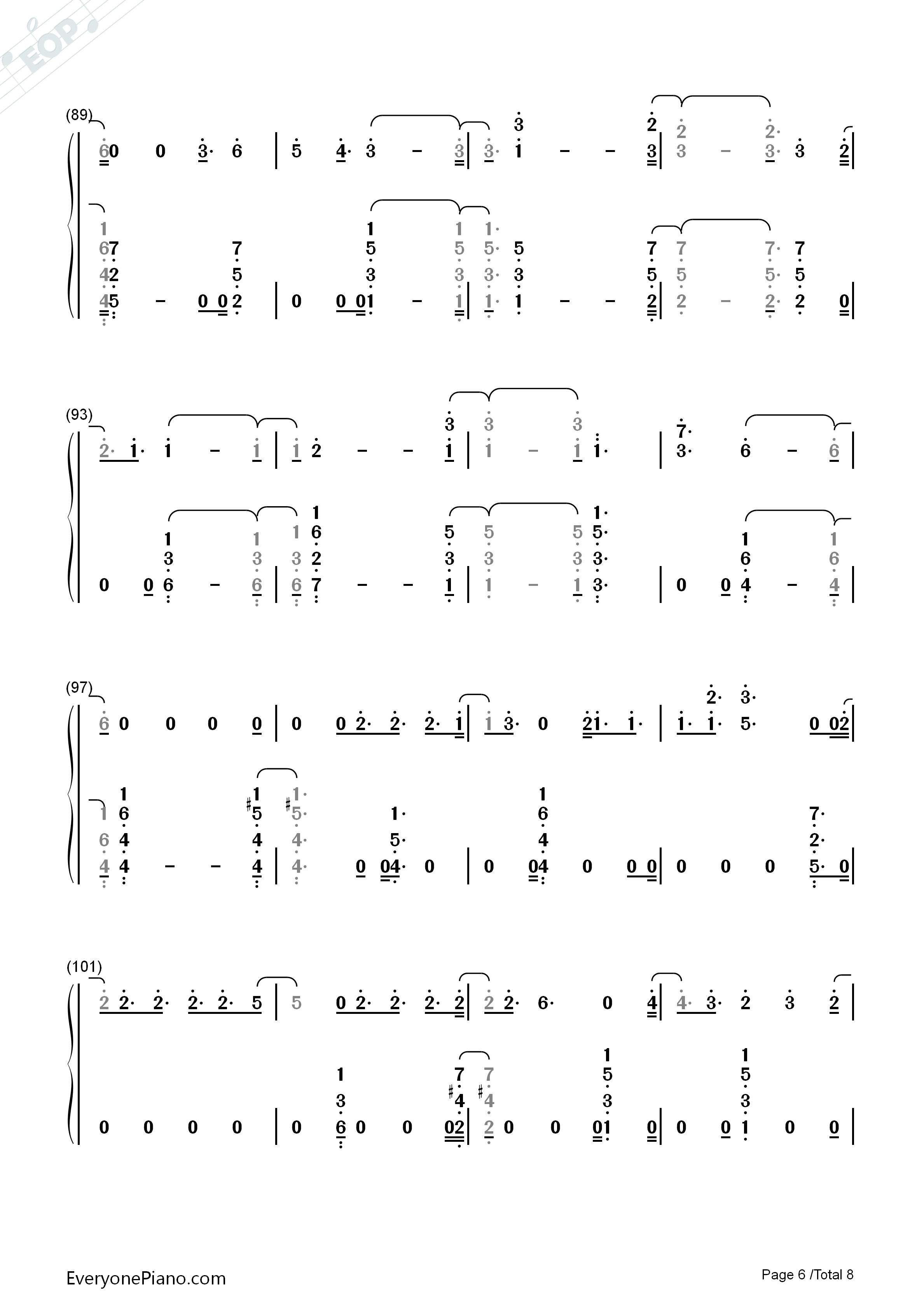 You_Are_The_Reason钢琴简谱_Calum_Scott演唱