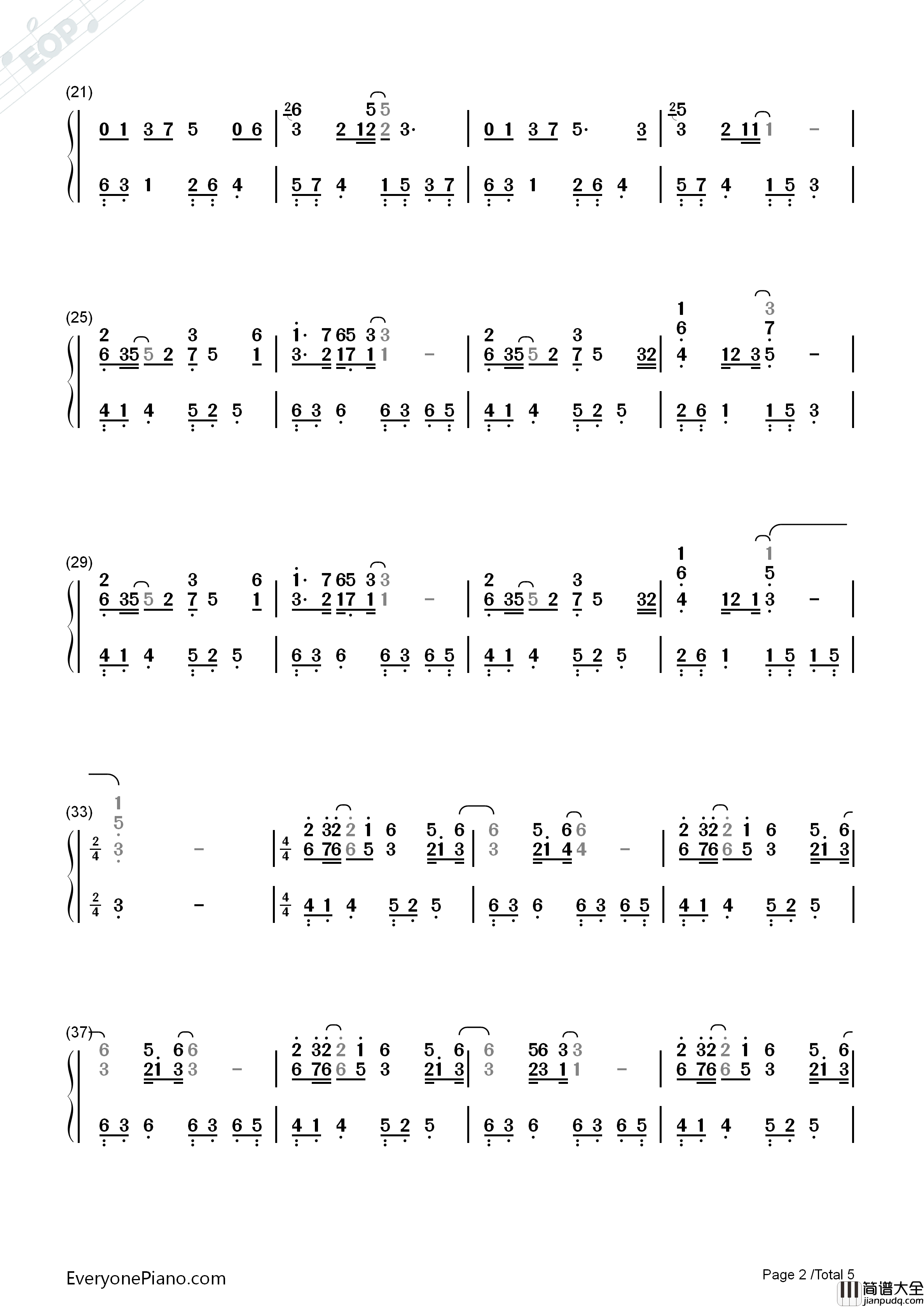 镜花水月钢琴简谱_西村由纪江演唱