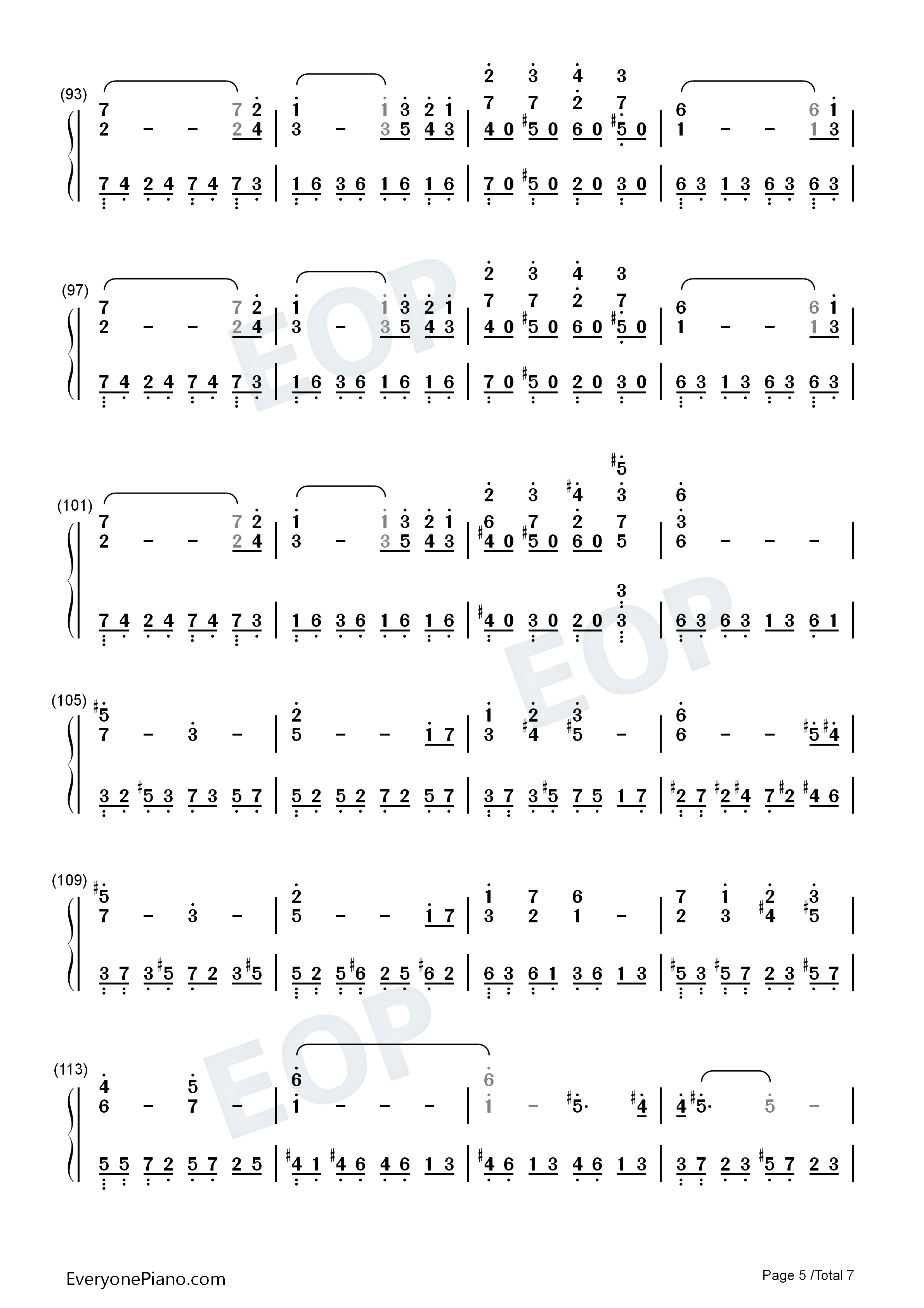 胡桃夹子钢琴简谱_张碧晨演唱