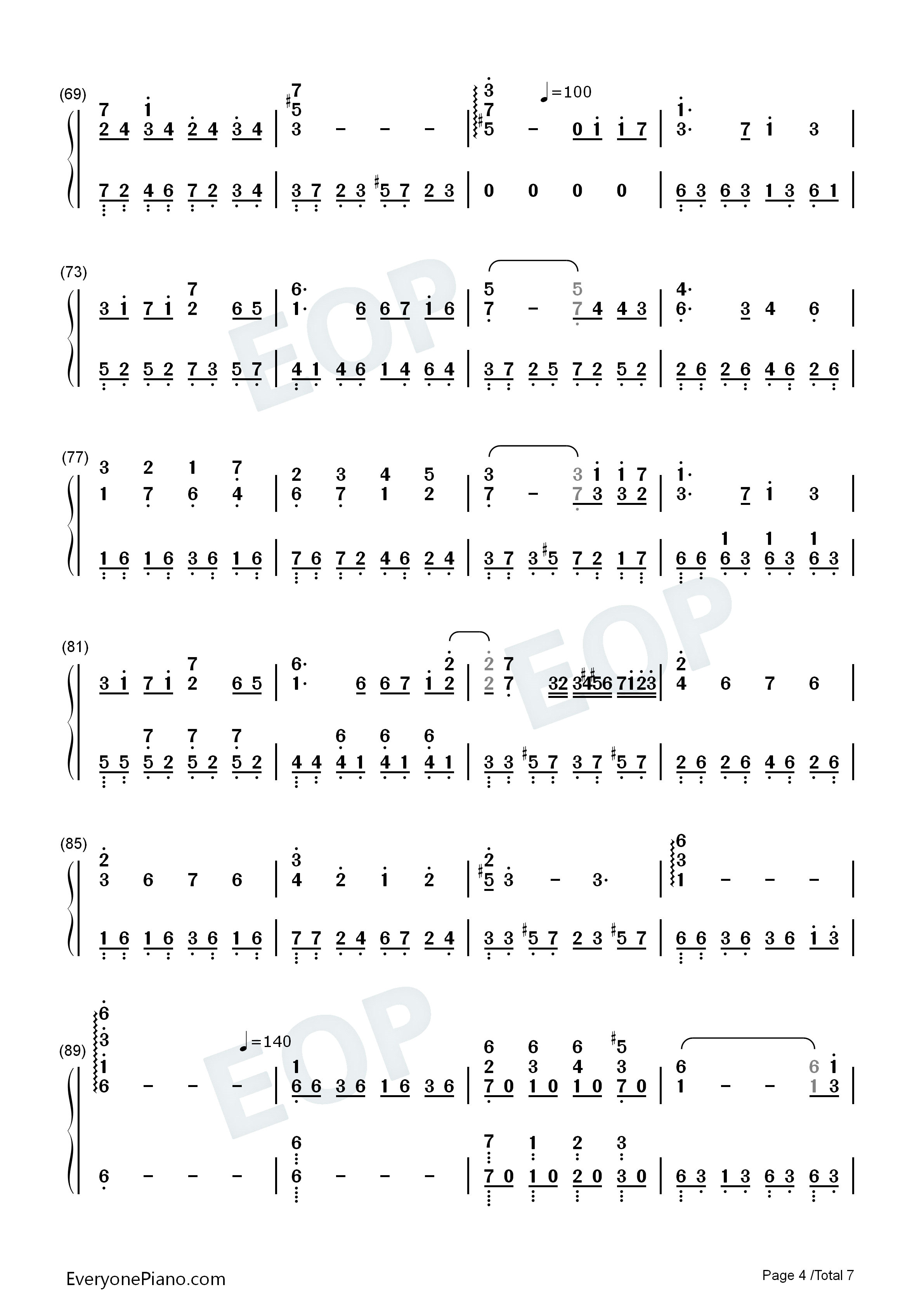 胡桃夹子钢琴简谱_张碧晨演唱