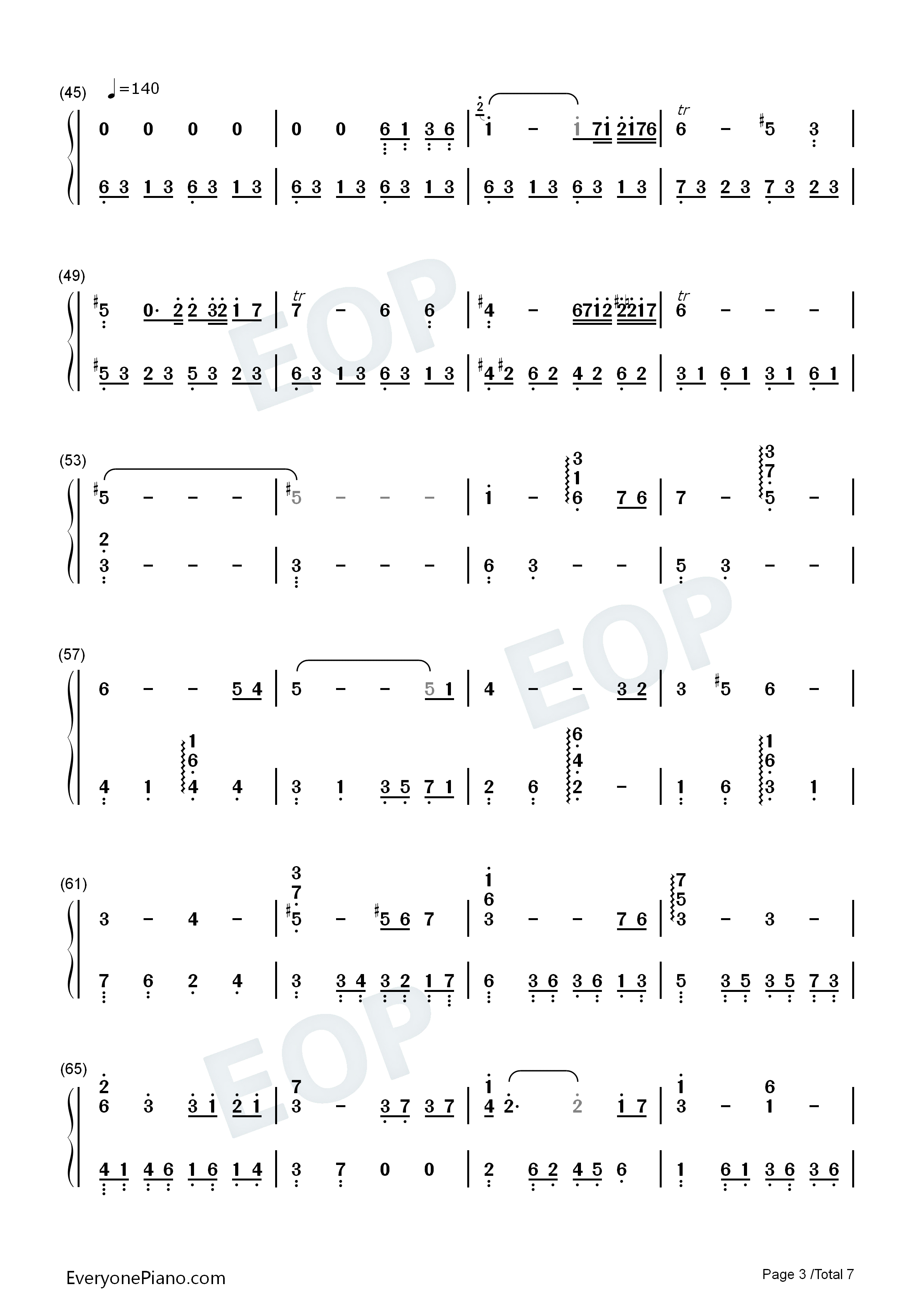 胡桃夹子钢琴简谱_张碧晨演唱