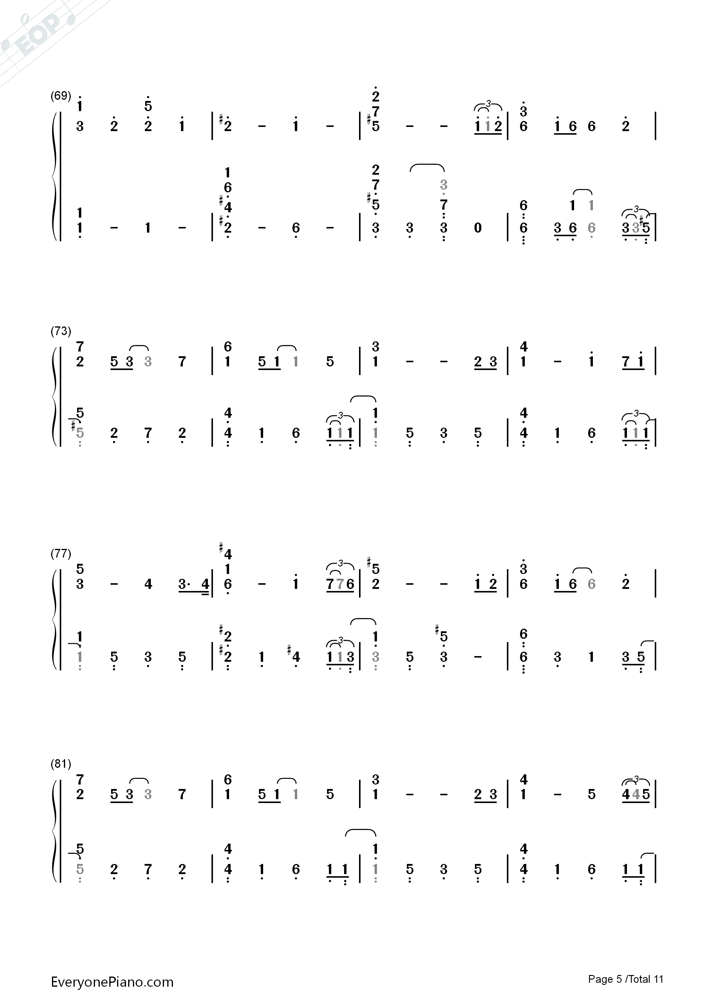 Lemon钢琴简谱_米津玄师演唱