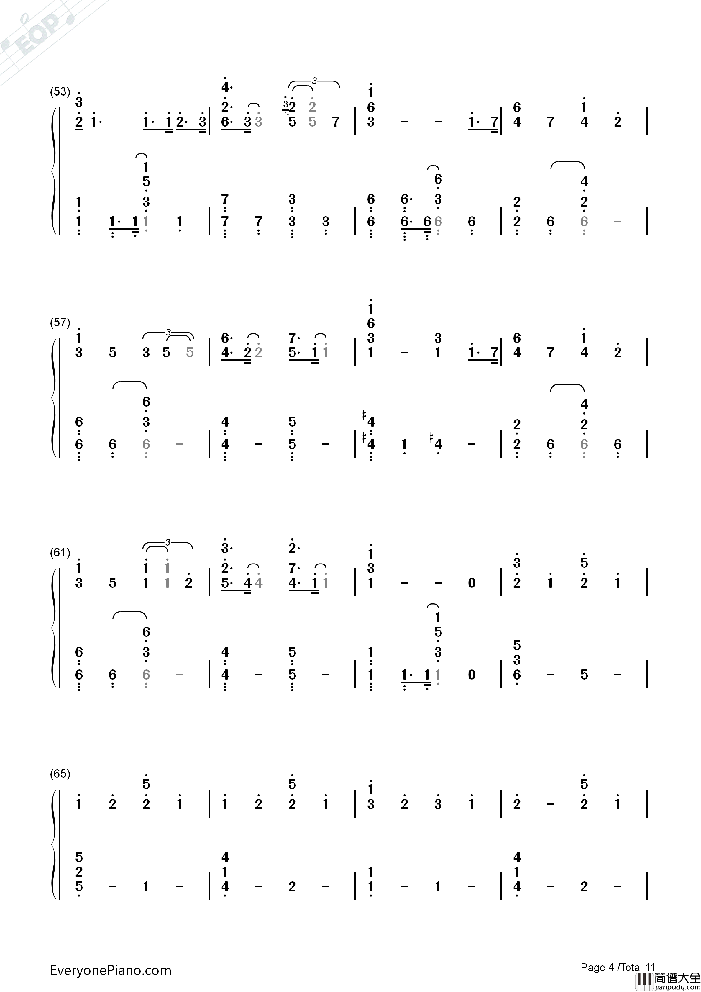 Lemon钢琴简谱_米津玄师演唱