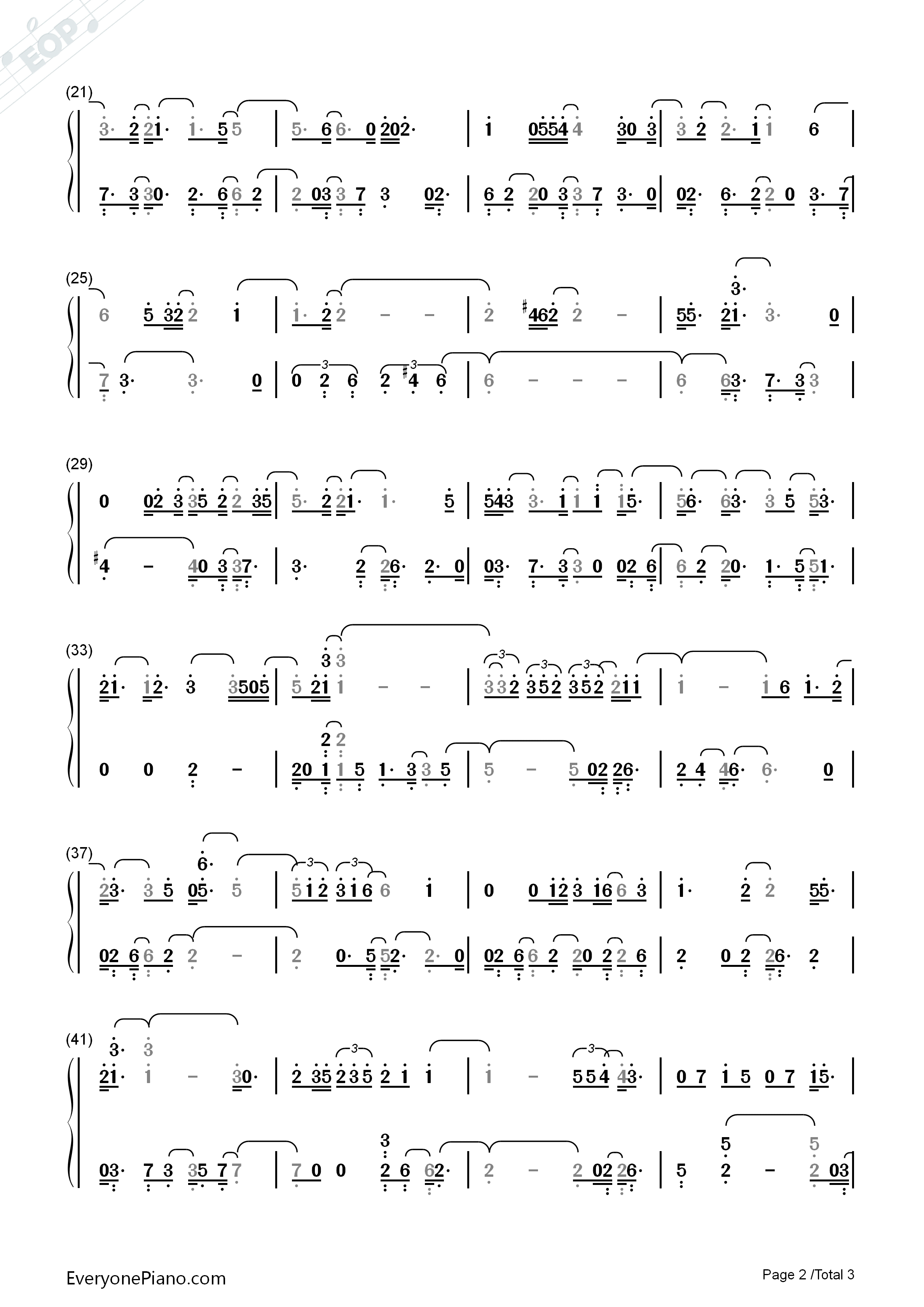 时光正好钢琴简谱_郁可唯演唱