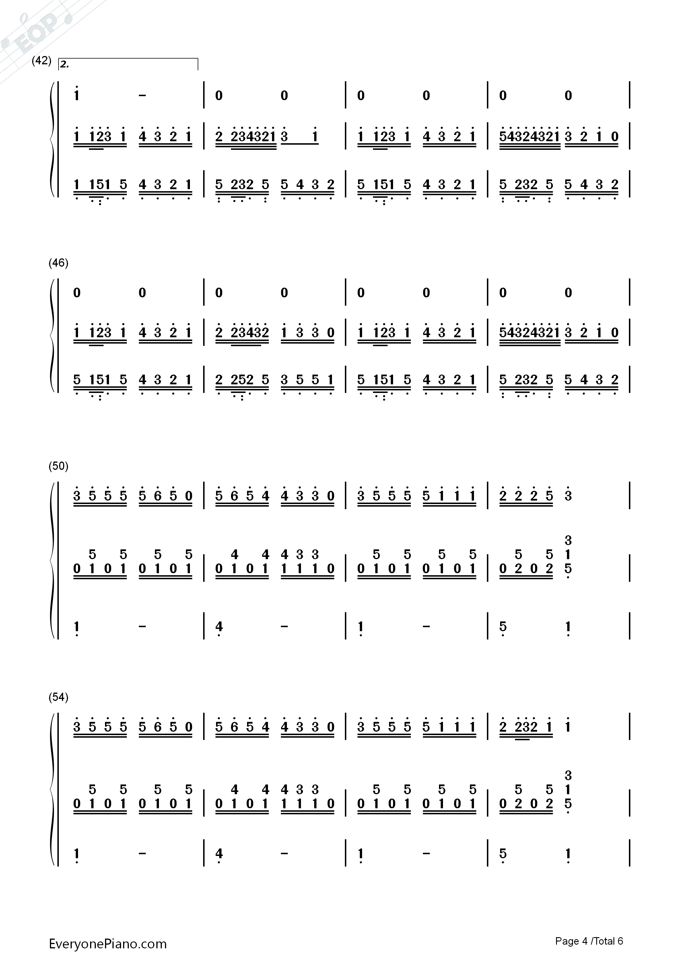 香水百合钢琴简谱_张韶涵演唱