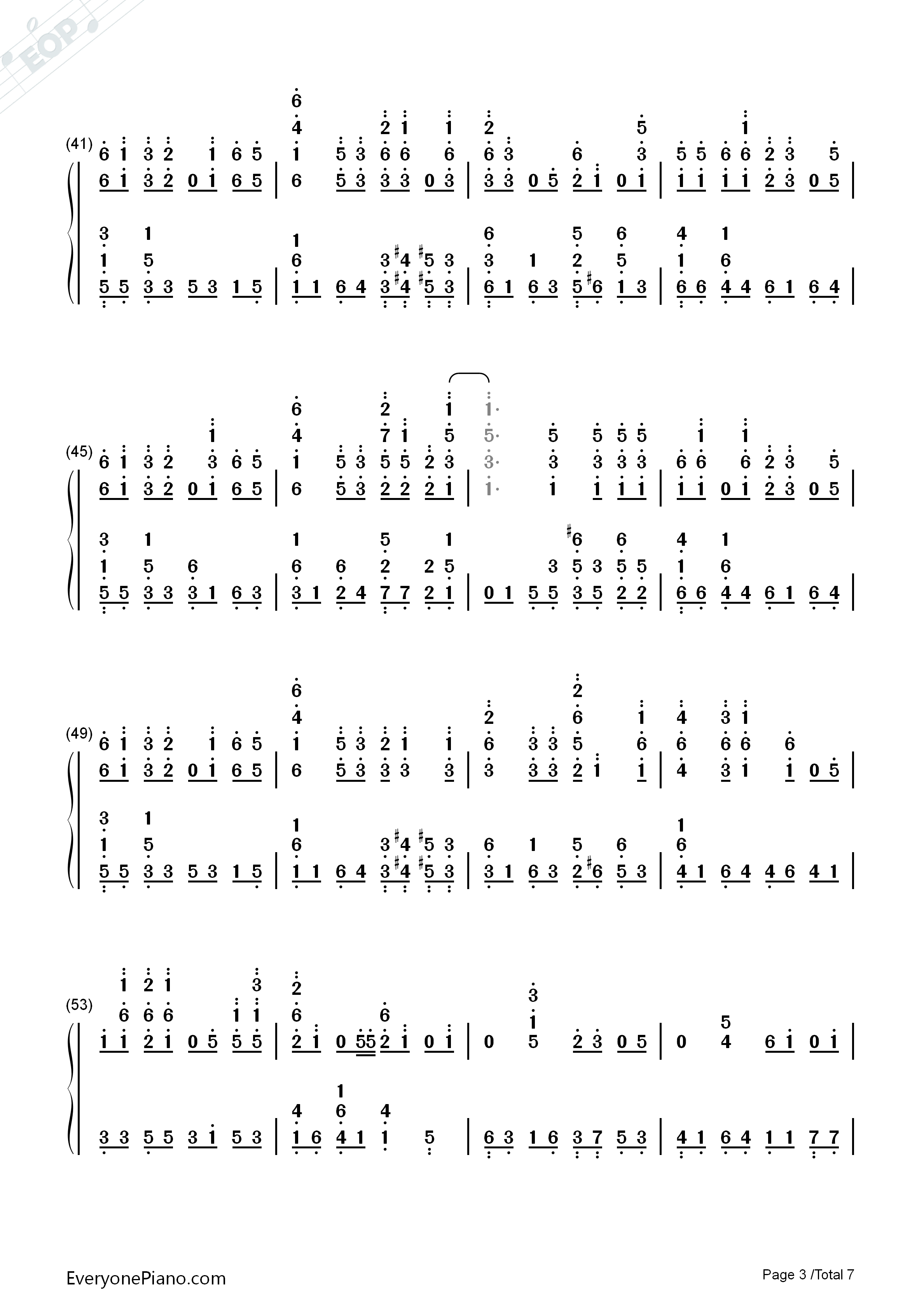 アヤノの幸福理論钢琴简谱_Jin演唱