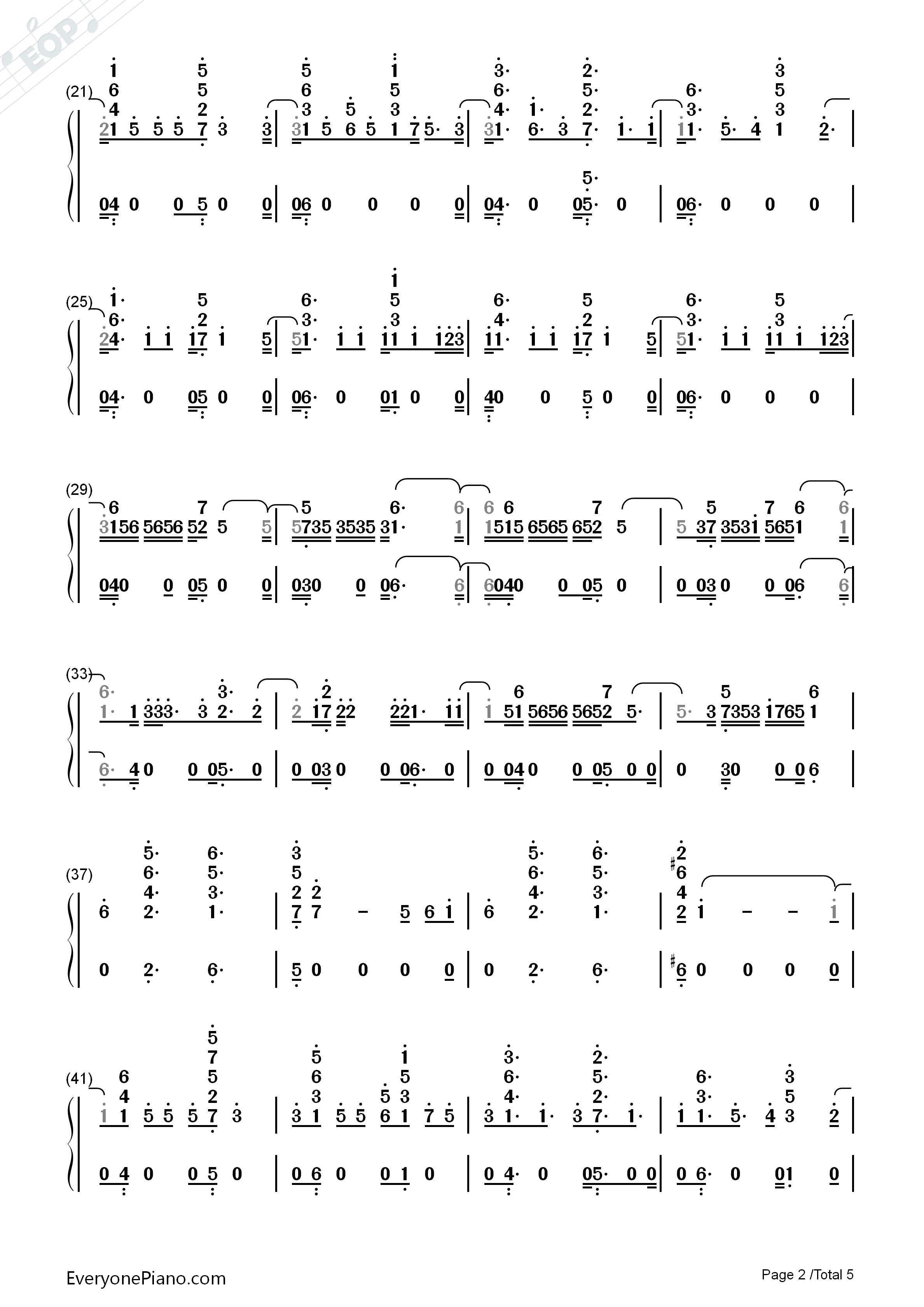 The_Way_I_Am钢琴简谱_Charlie_Puth演唱