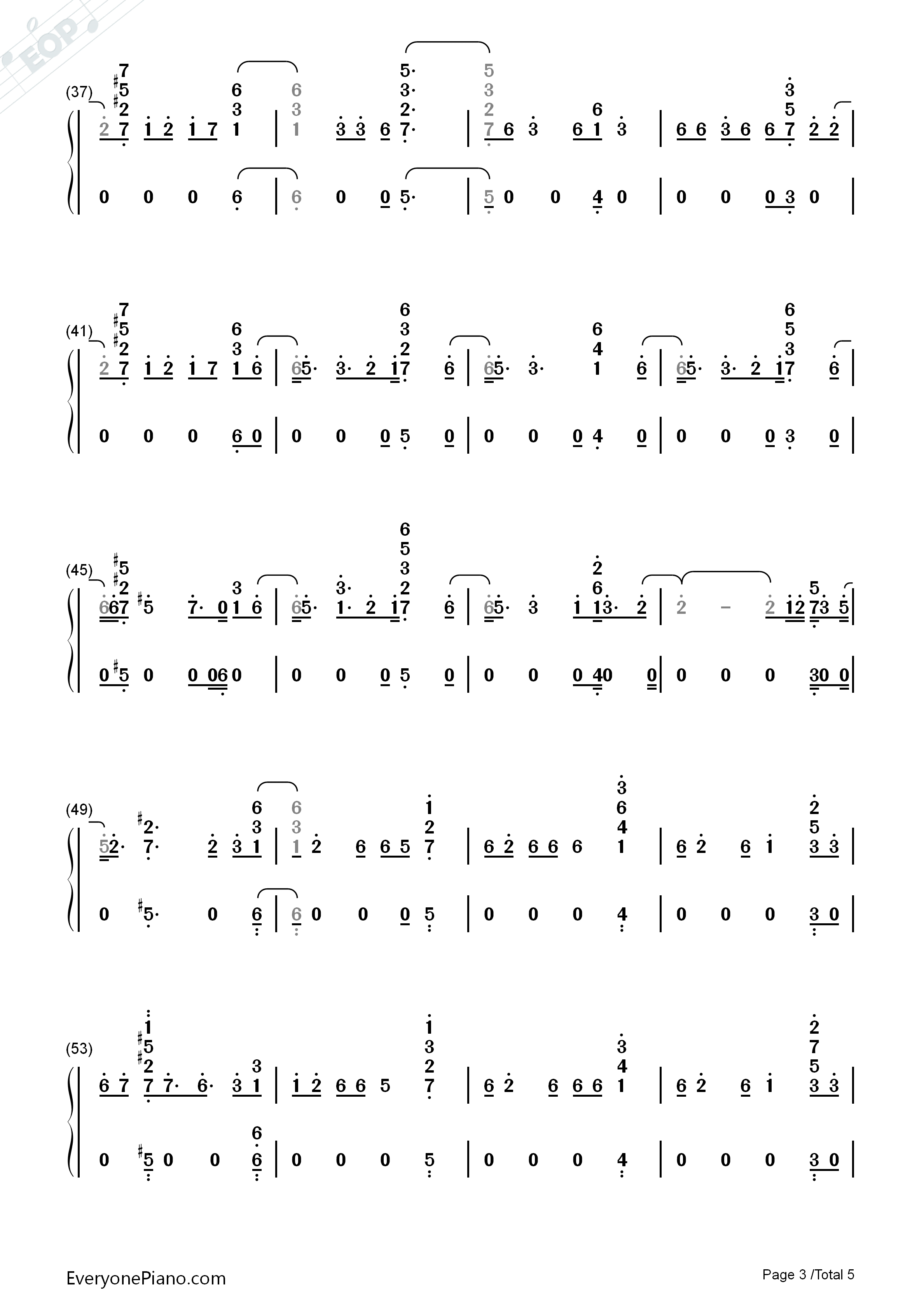 Done_For_Me钢琴简谱_Charlie_Puth_Kehlani演唱