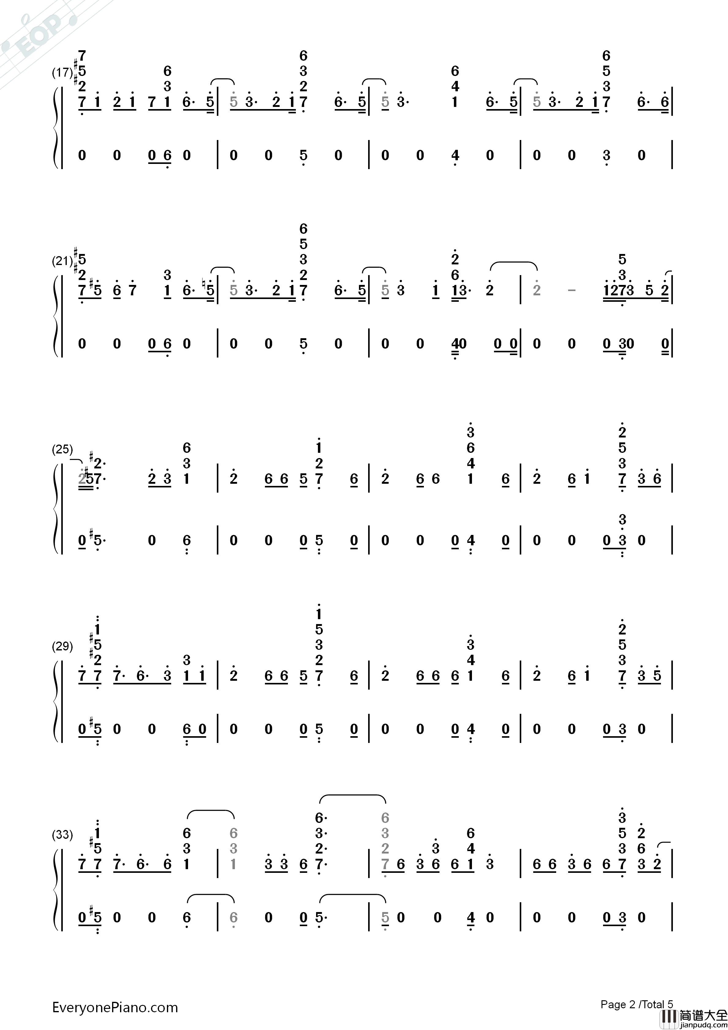 Done_For_Me钢琴简谱_Charlie_Puth_Kehlani演唱