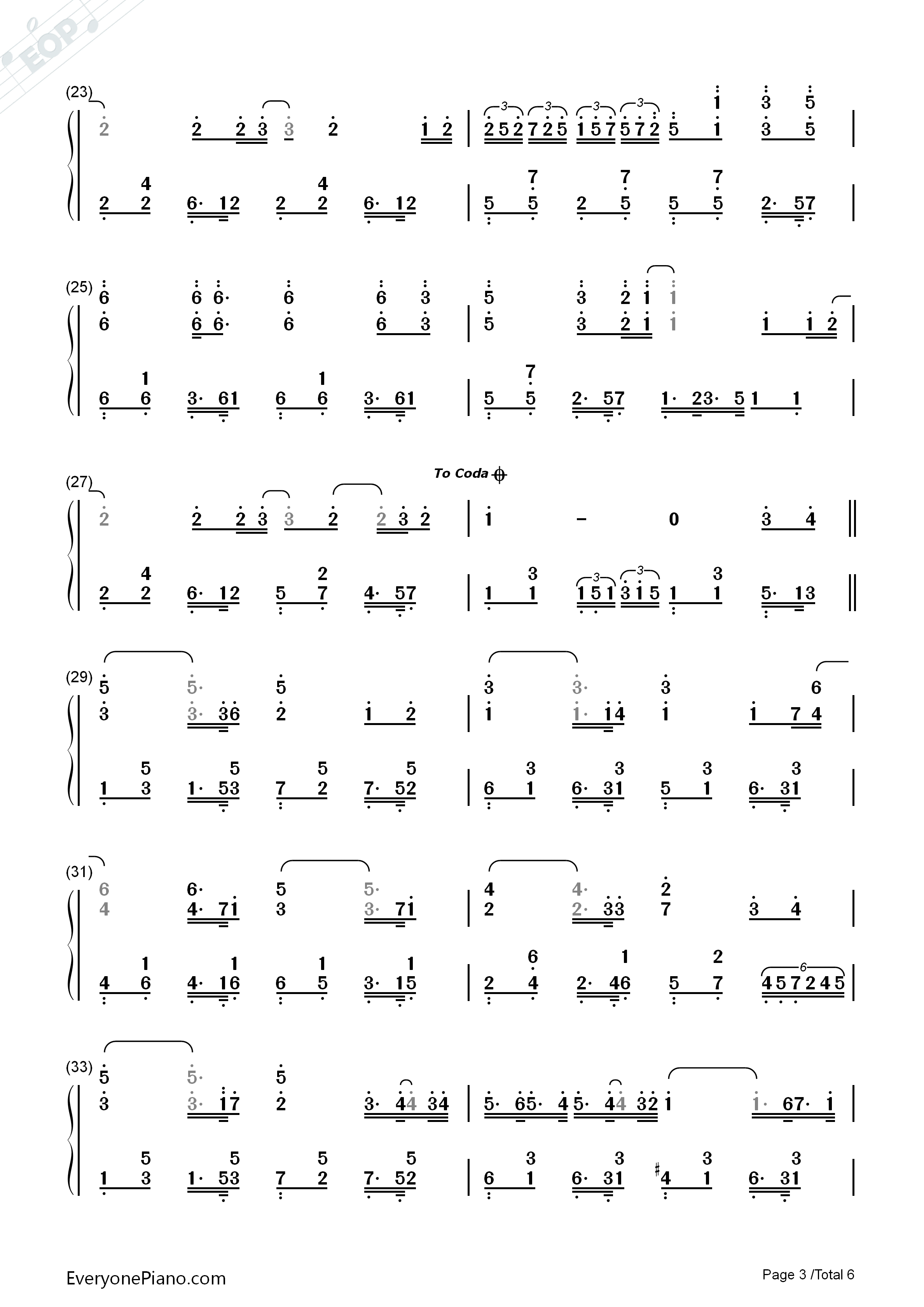 张三的歌钢琴简谱_蔡琴演唱