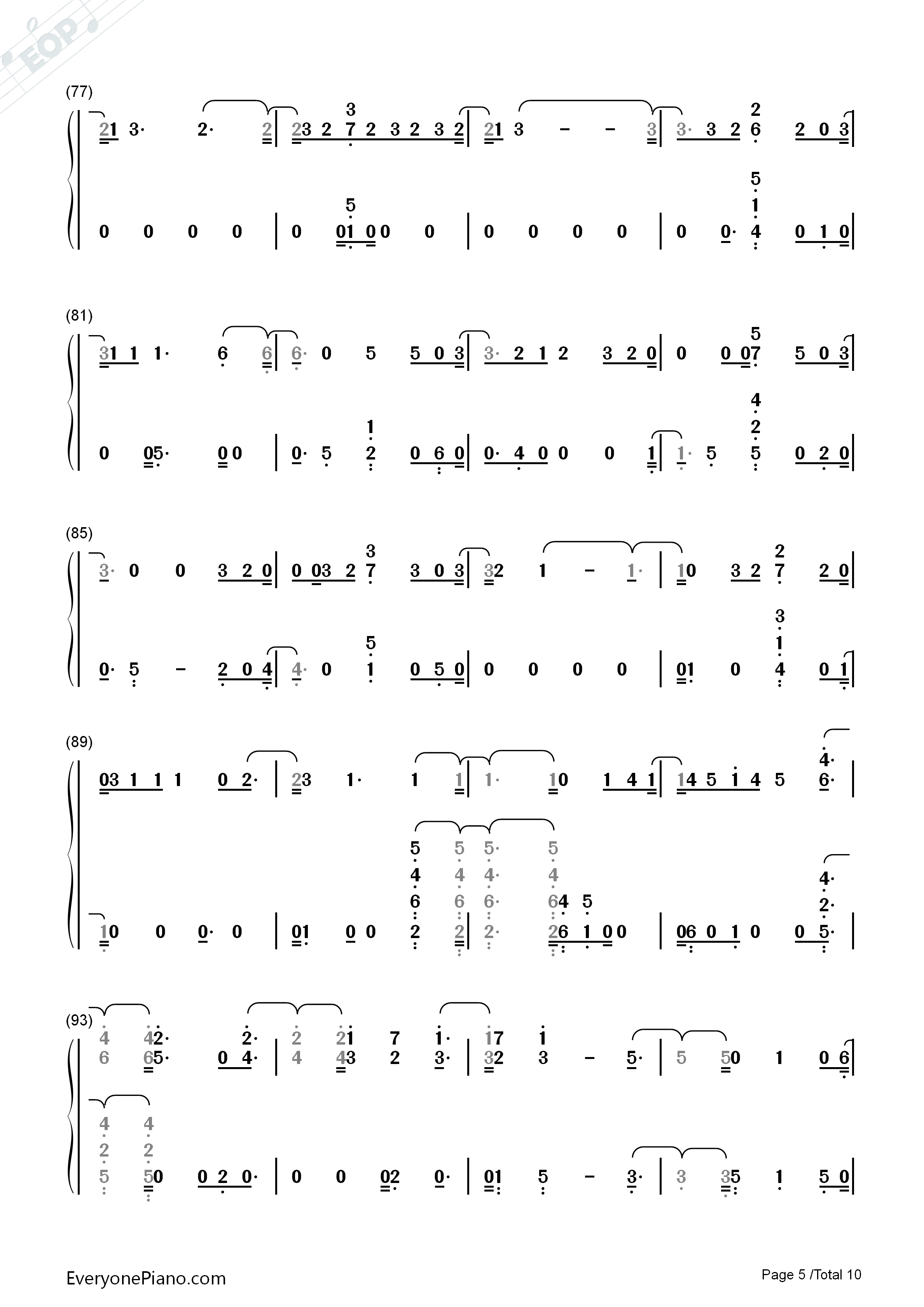 Flower_Road钢琴简谱_Big_Bang演唱