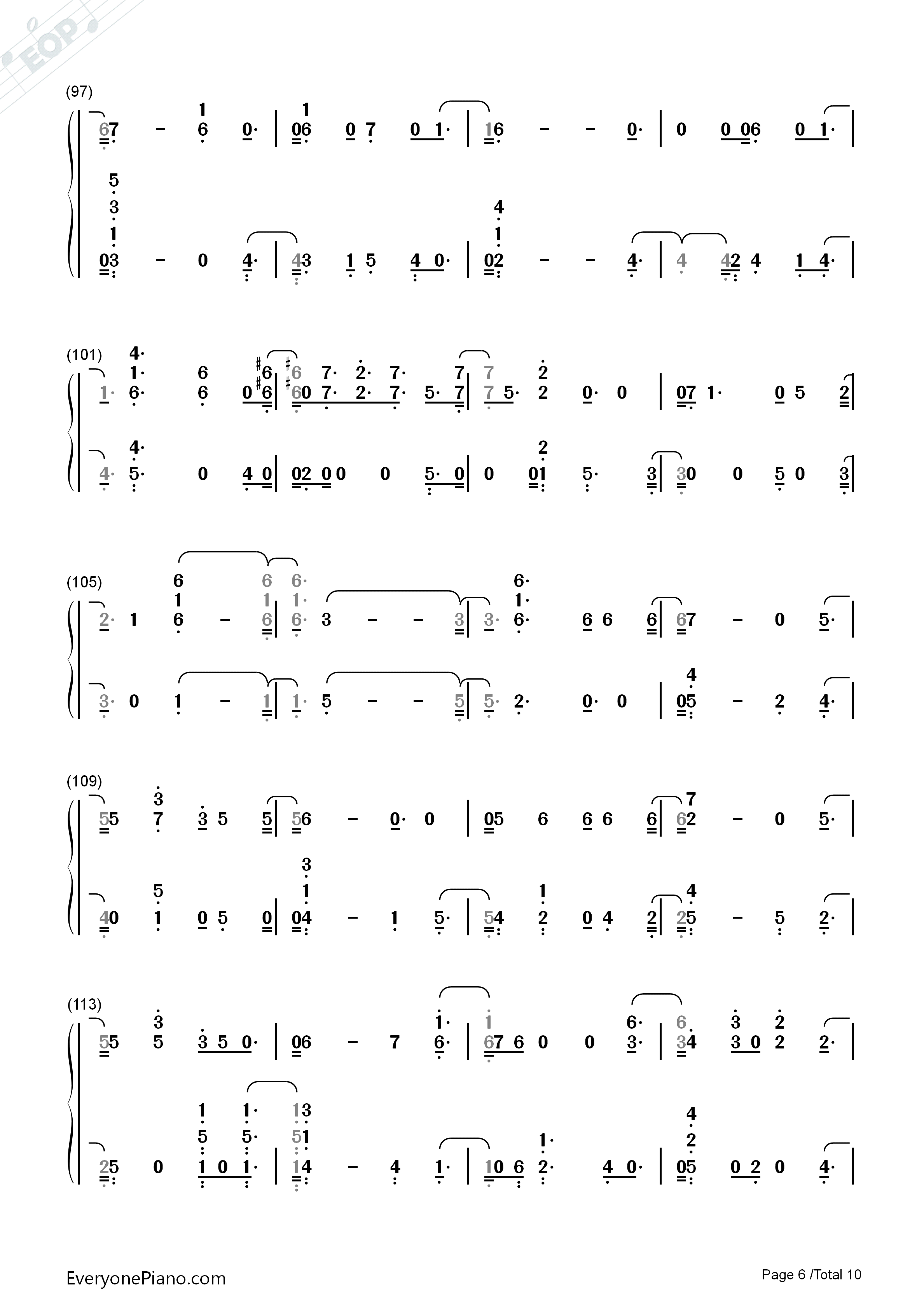 Flower_Road钢琴简谱_Big_Bang演唱