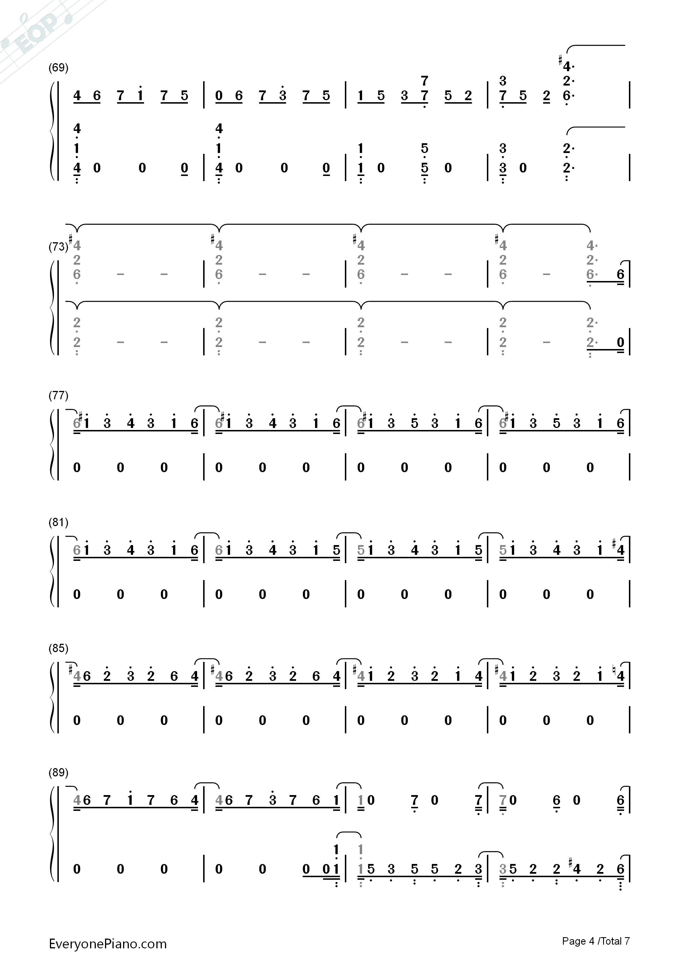 One_Strange_Rock钢琴简谱_Zedd演唱