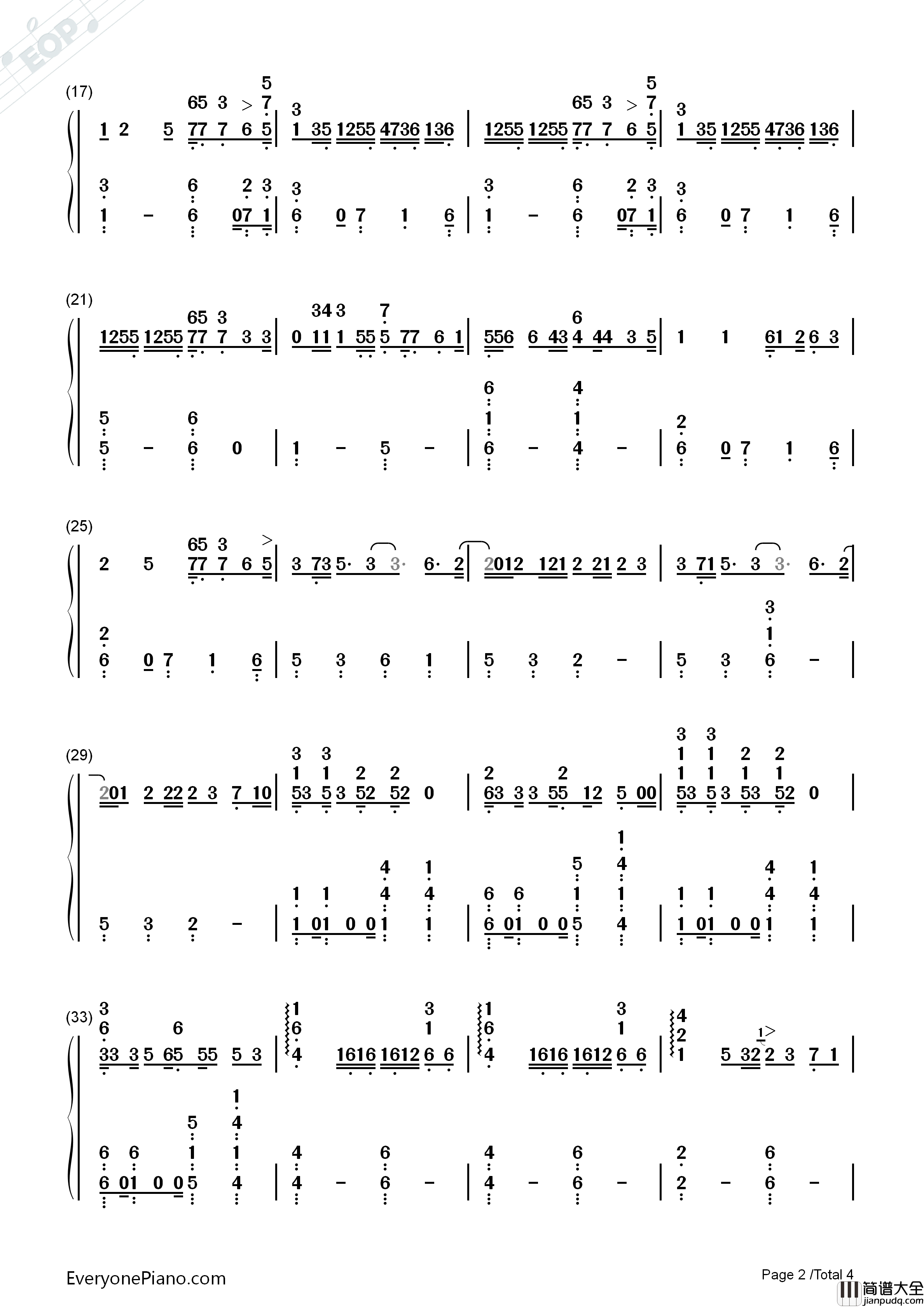 In_the_Dark钢琴简谱_Camila_Cabello演唱