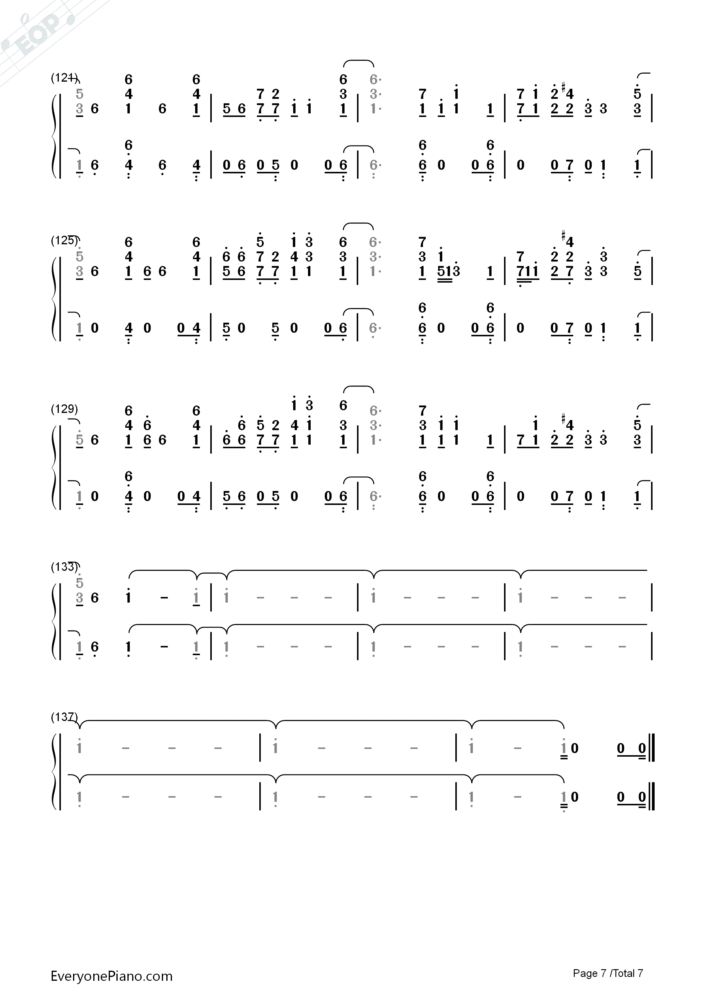 Everybody_Hates_Me钢琴简谱_The_Chainsmokers演唱