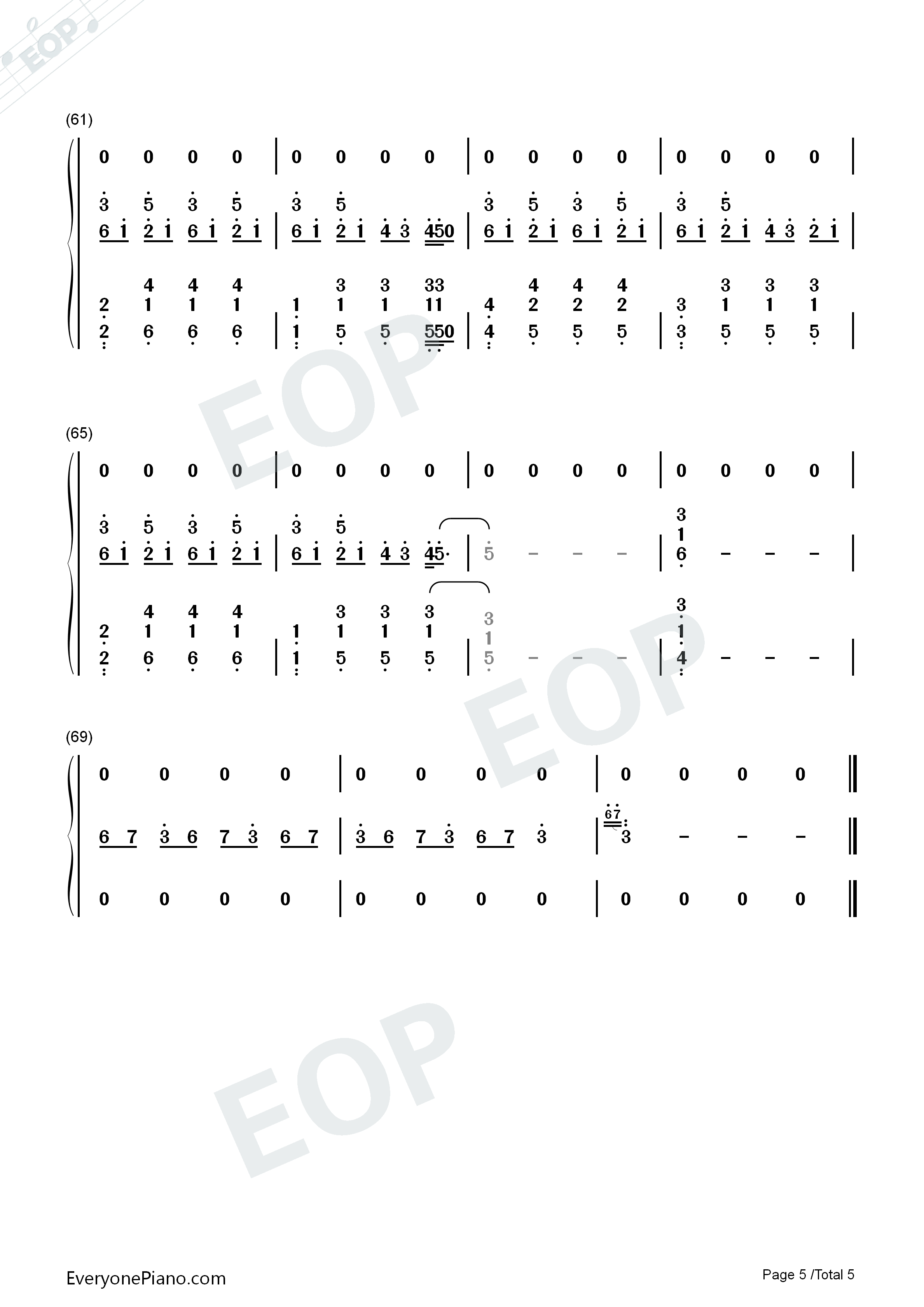 花钢琴简谱_片寄凉太_数原龙友演唱