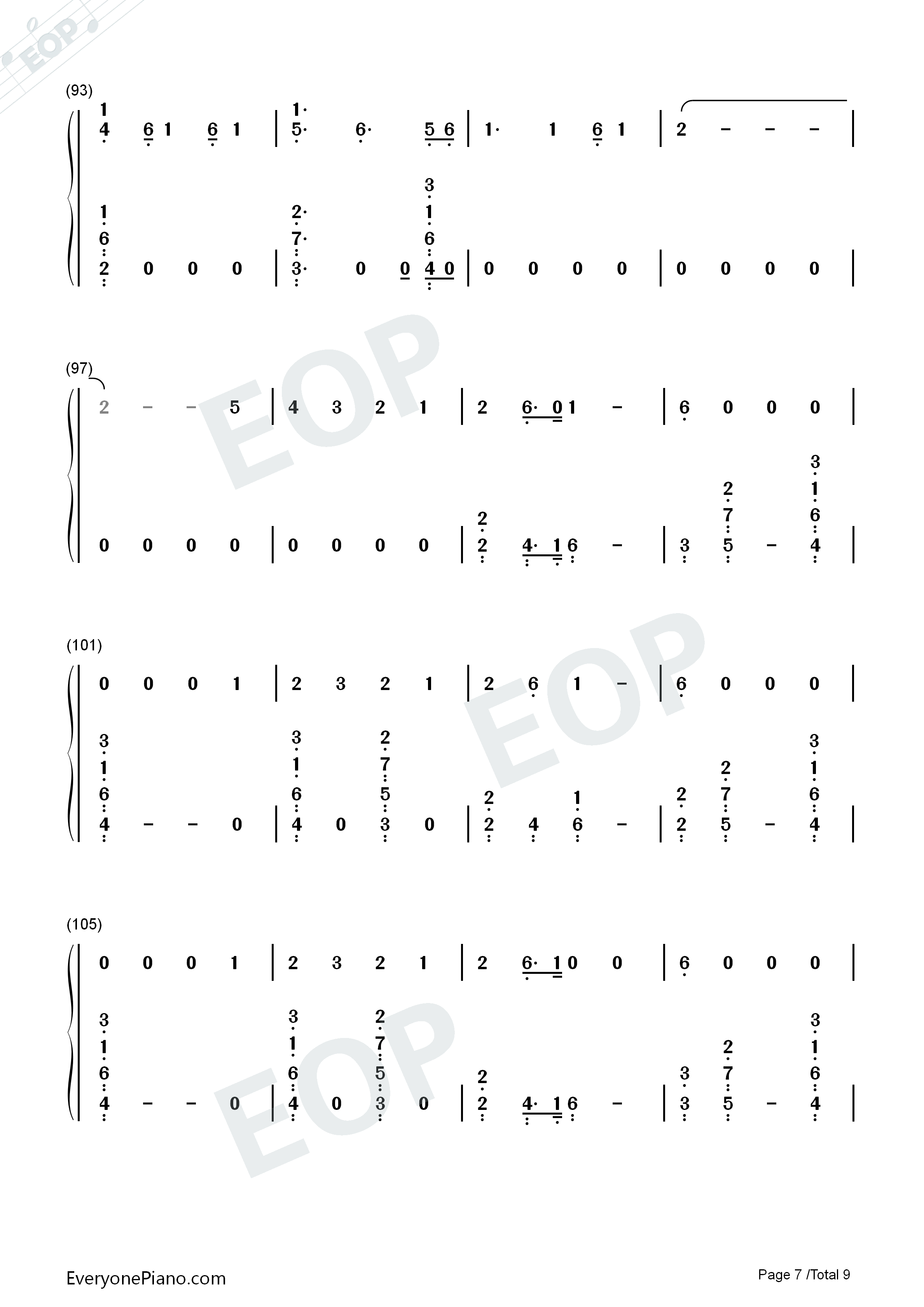 Where_Were_You_in_the_Morning钢琴简谱_Shawn_Mendes演唱